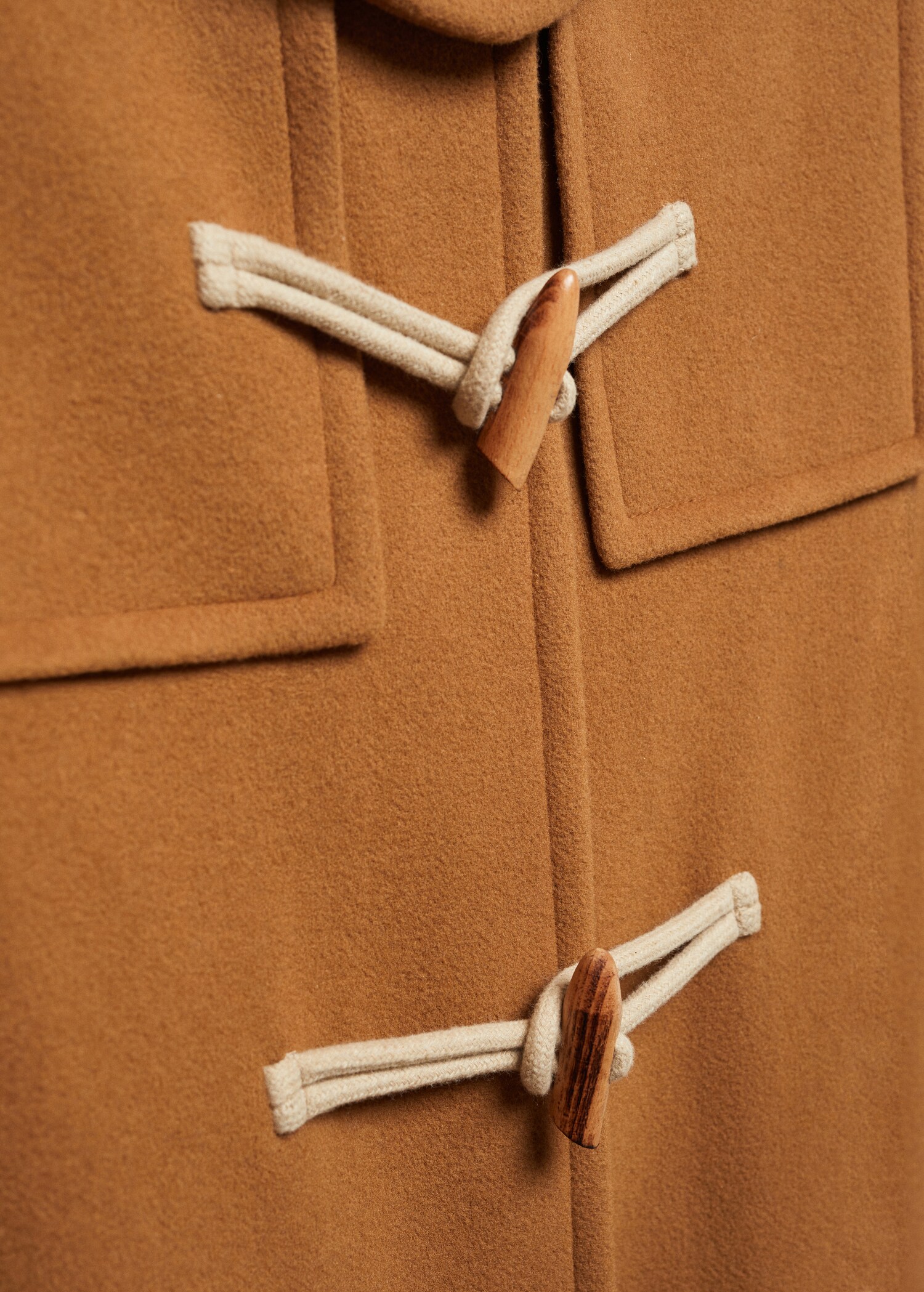 Vlněný kabát stylu duffle coat - Detail zboží 8