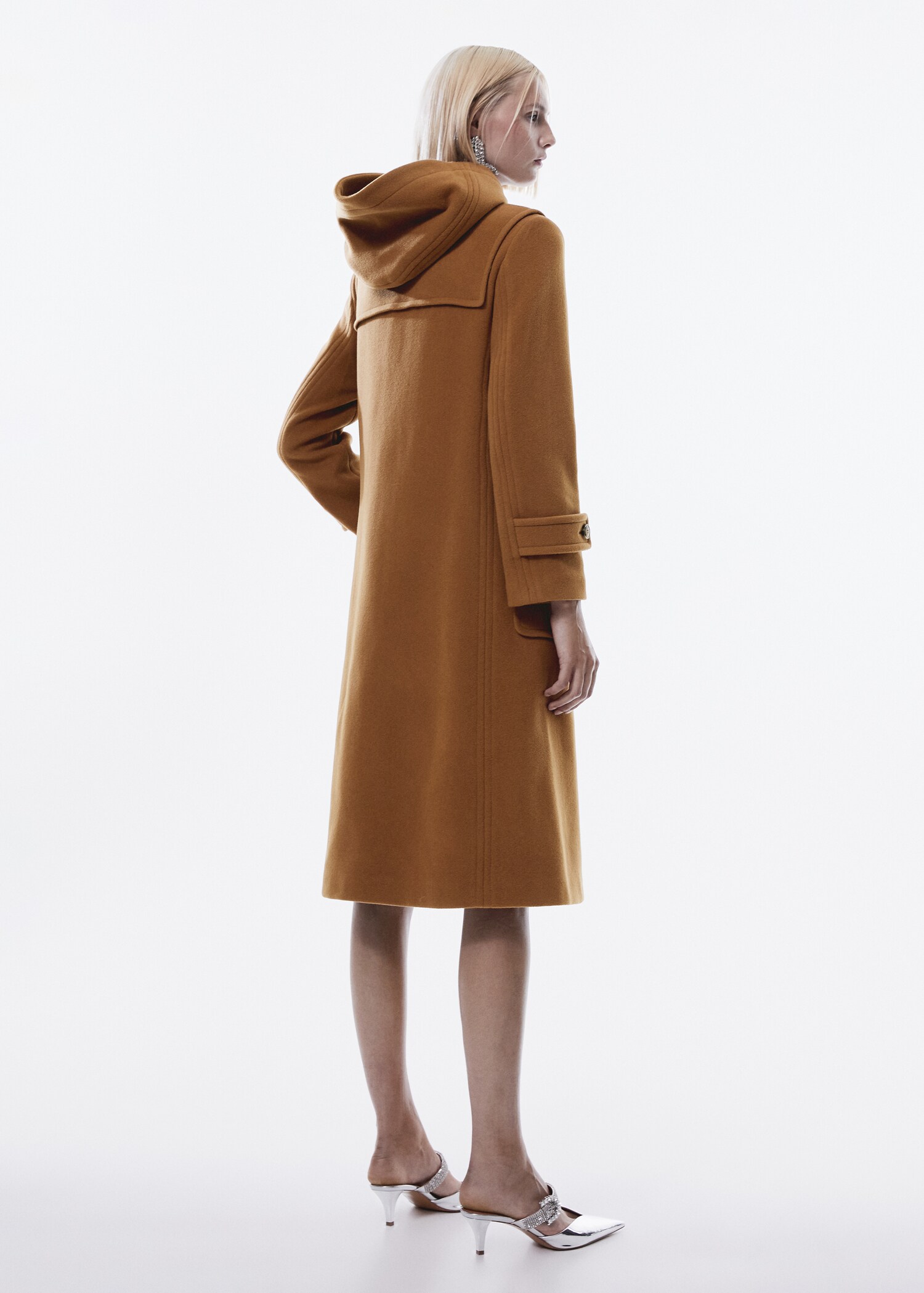 Vlněný kabát stylu duffle coat - Zadní strana zboží