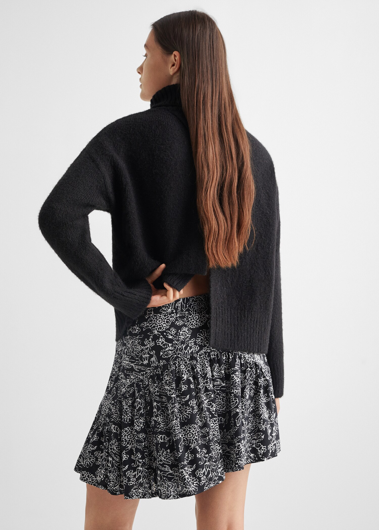 Falda volantes estampada - Reverso del artículo