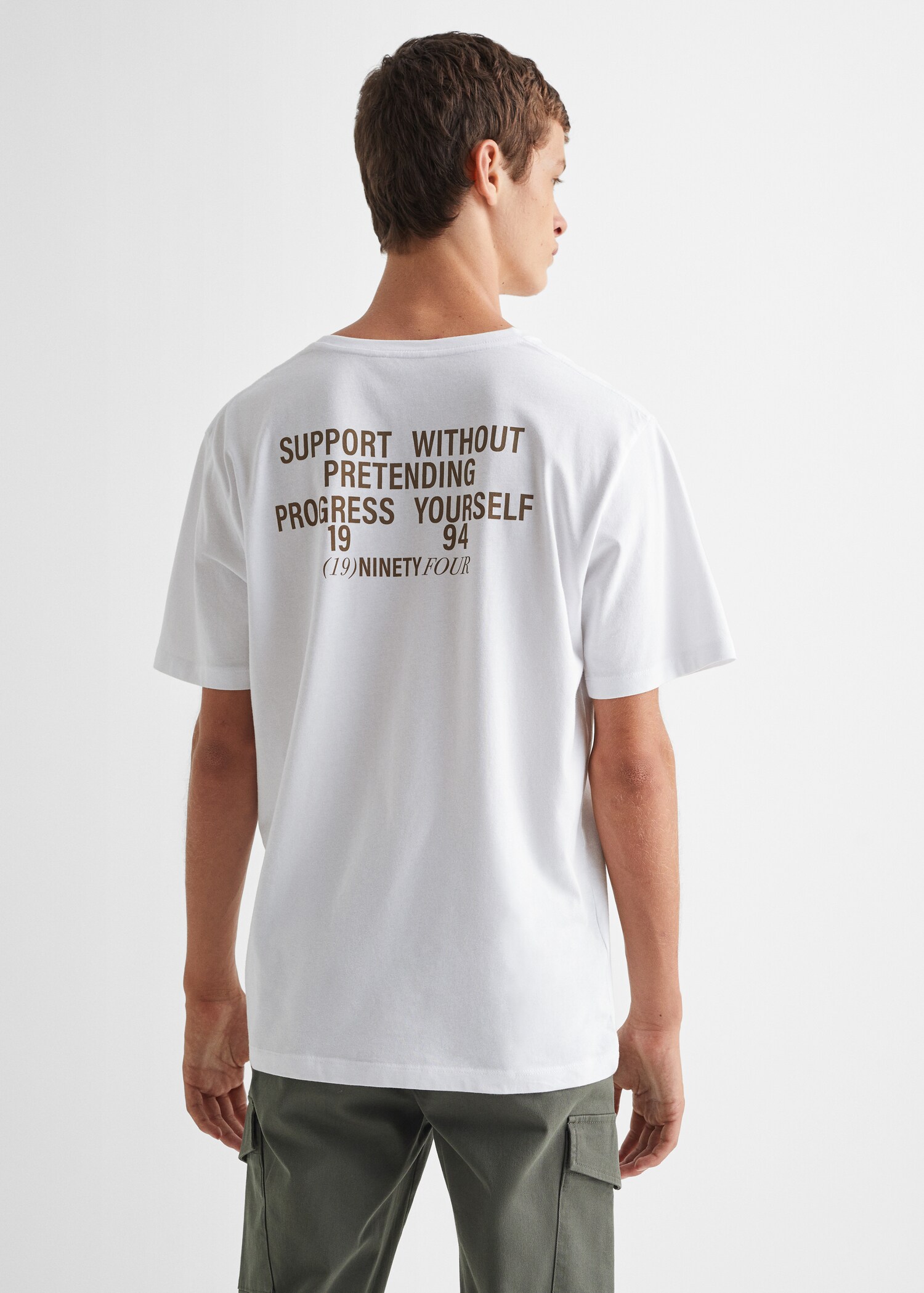 Camiseta mensaje estampado - Reverso del artículo