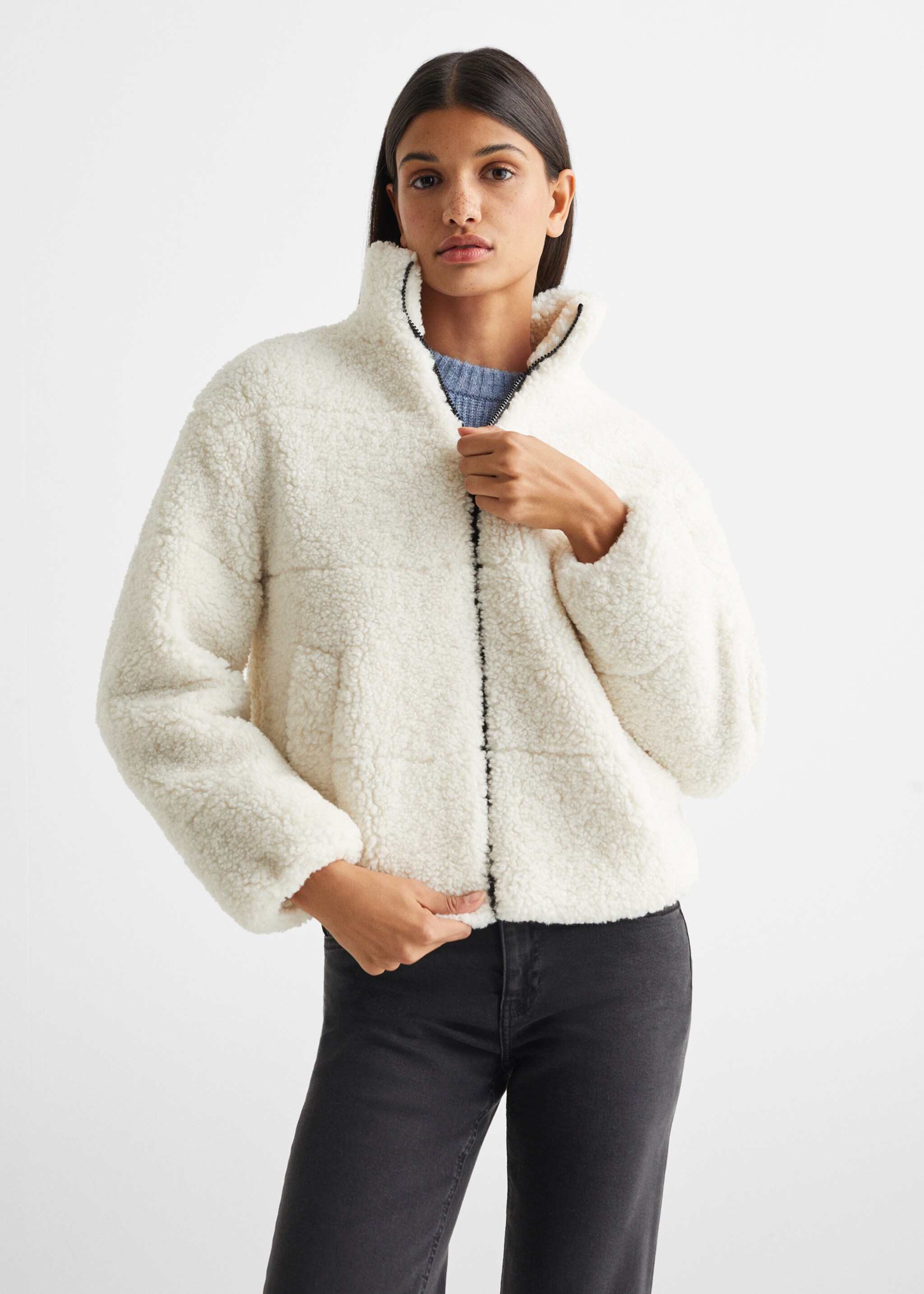 Cappotto collo pelliccia di pecora - Piano medio