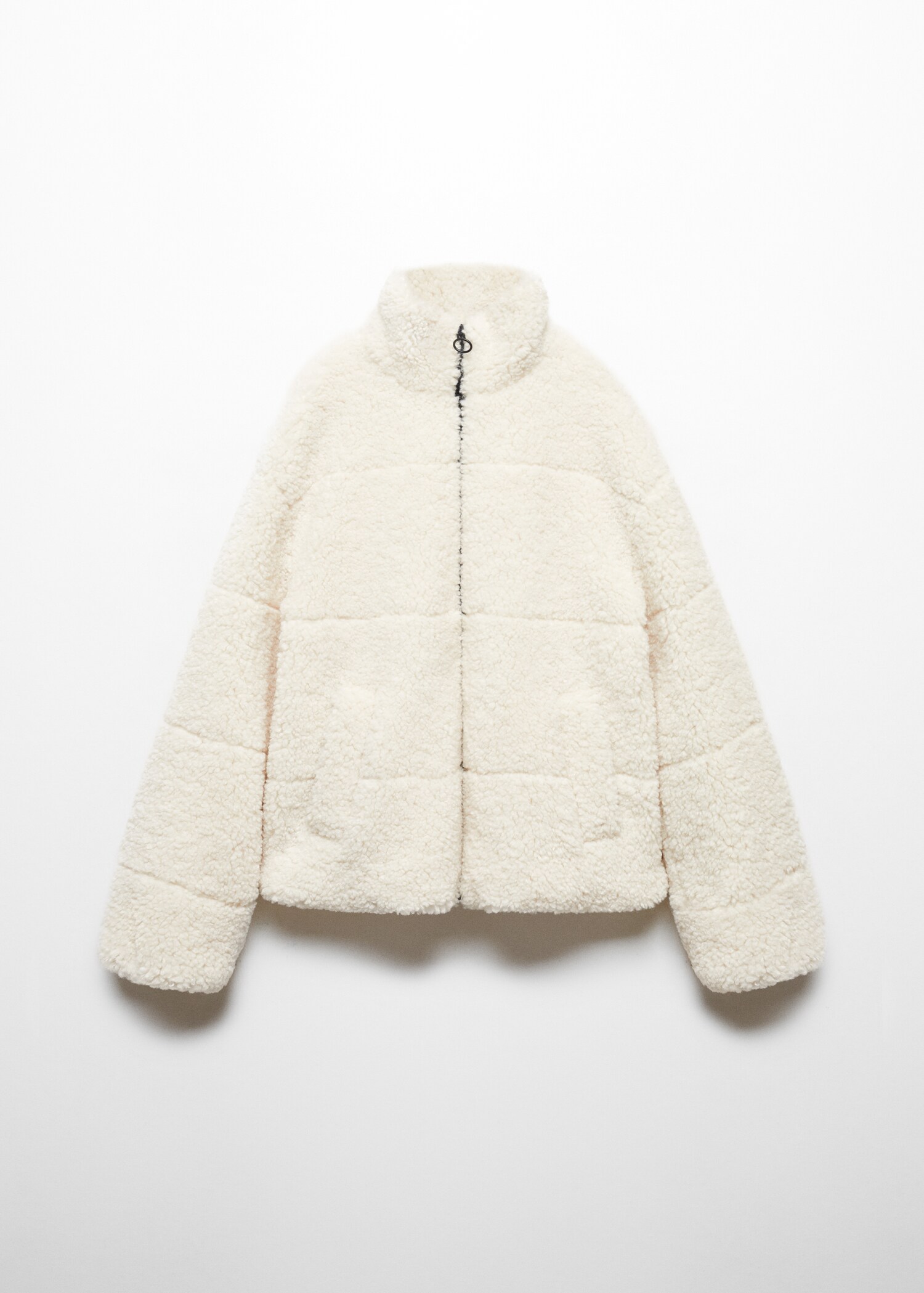 Shearling-effect coat - Article without model