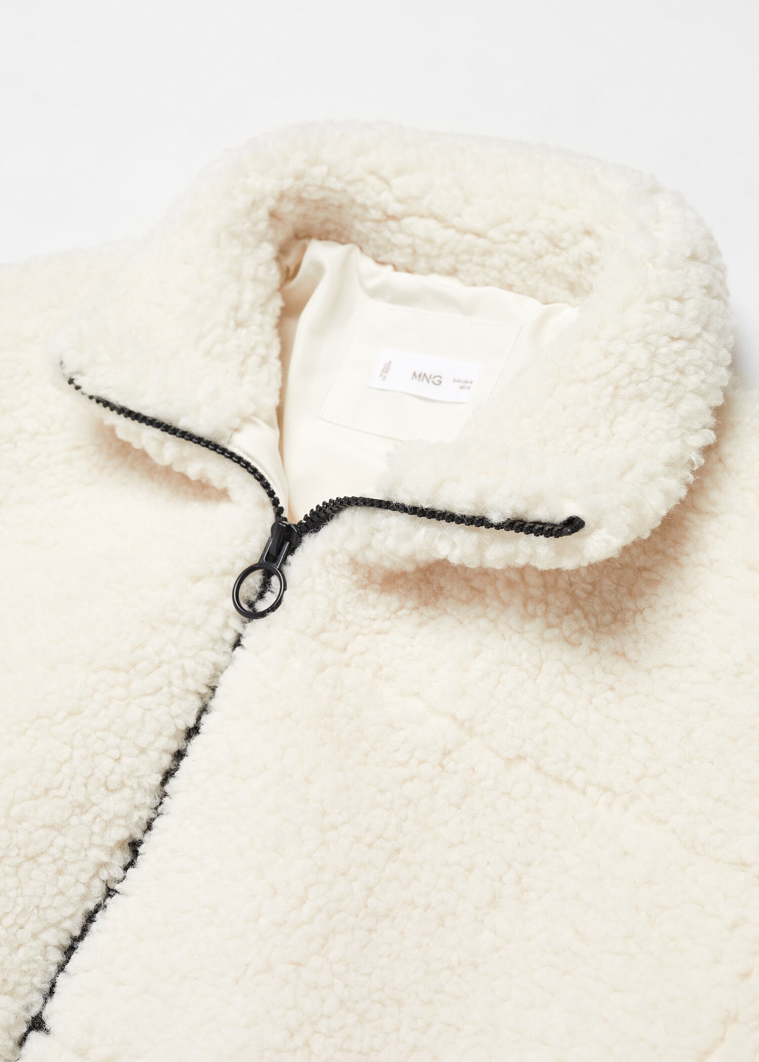 Shearling-effect coat - Details of the article 8