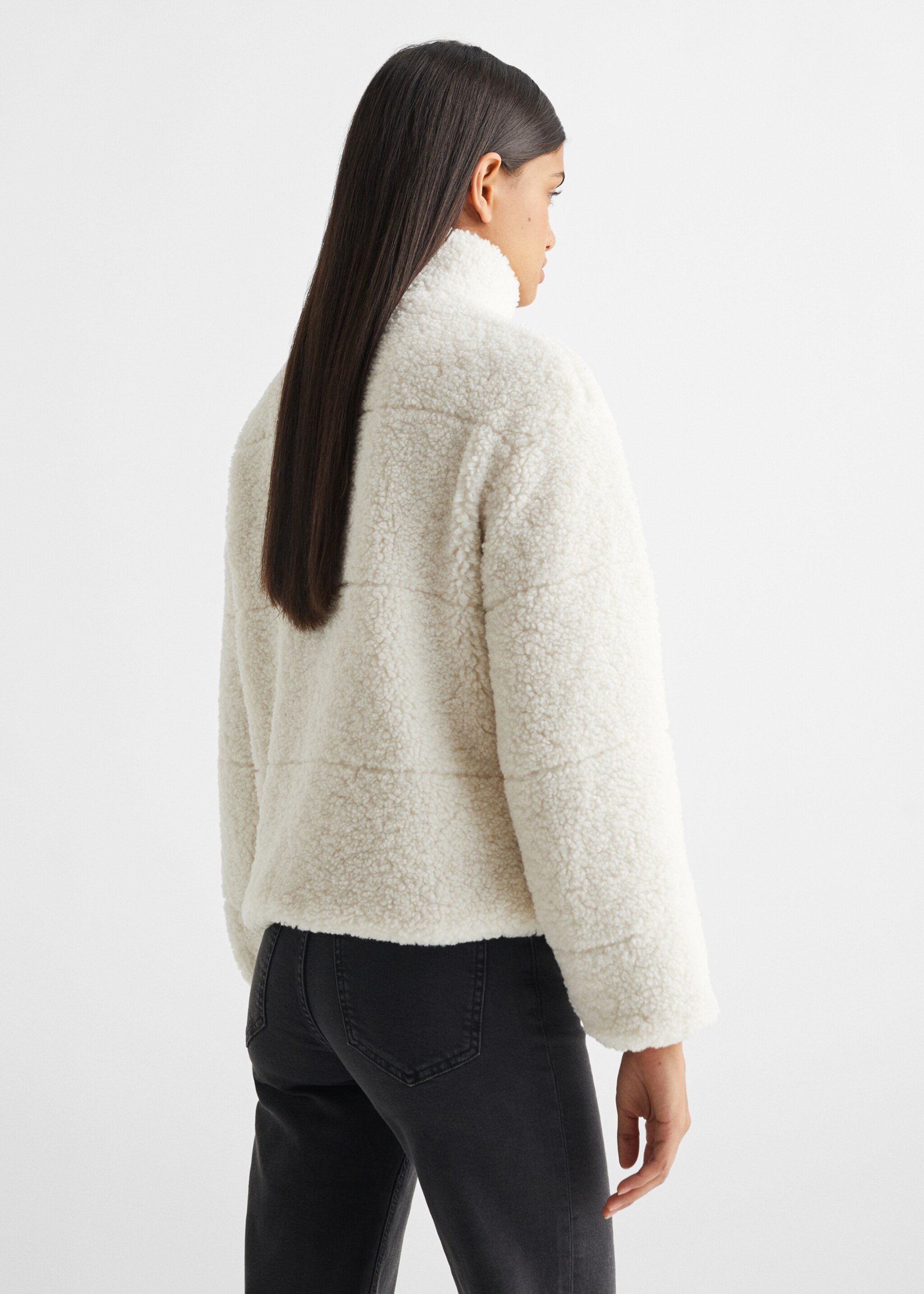 Cappotto collo pelliccia di pecora - Retro dell'articolo