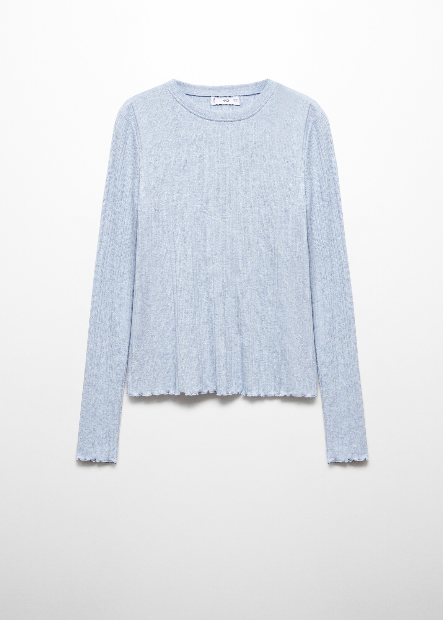 Long-sleeved knitted t-shirt - Article without model