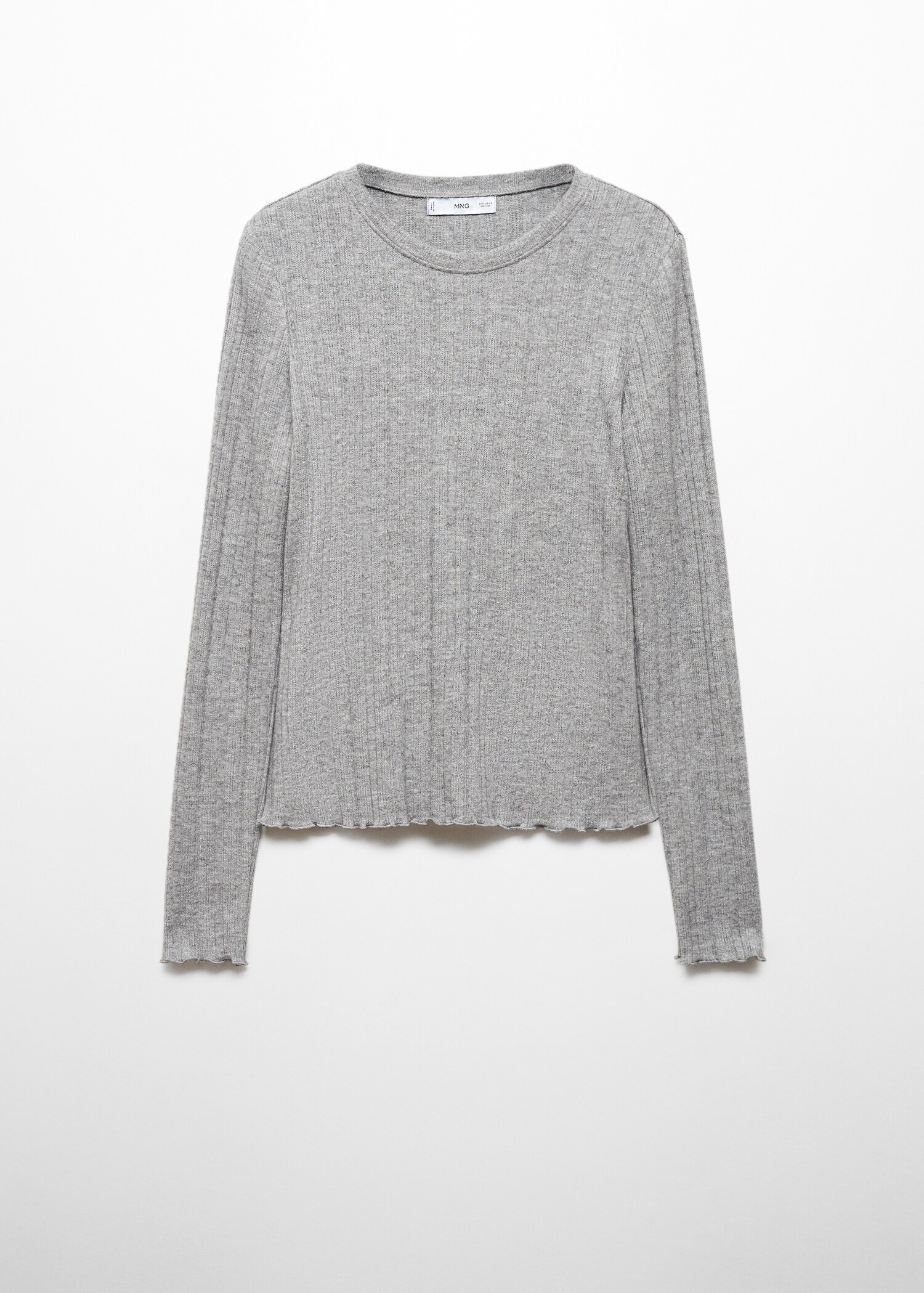 Long-sleeved knitted t-shirt - Article without model