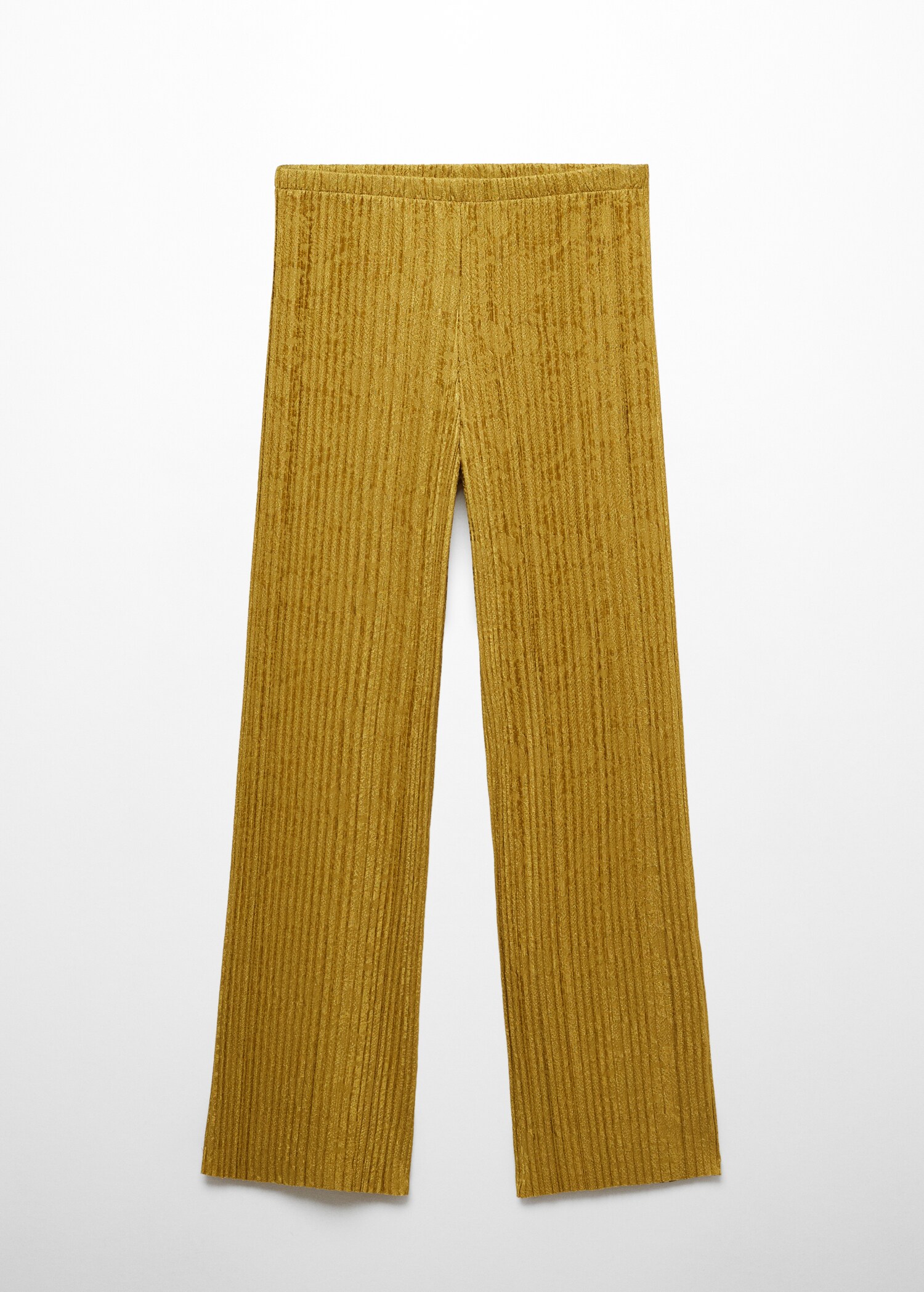 Pleated straight trousers - Article without model