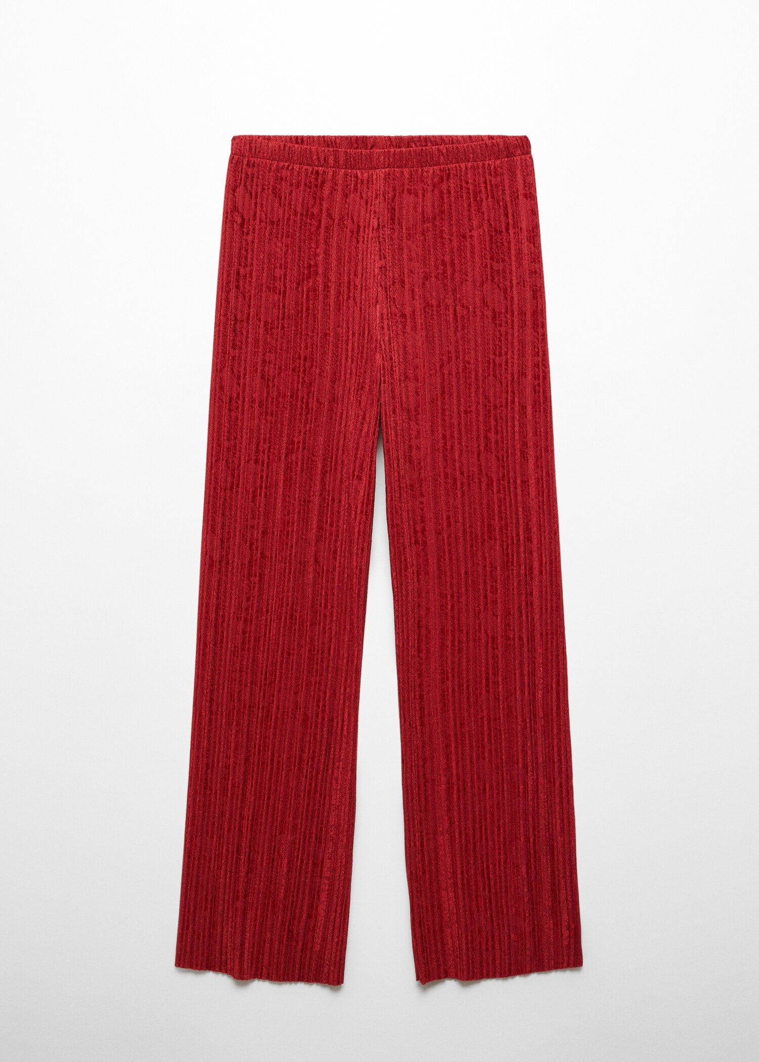 Pleated straight trousers - Article without model