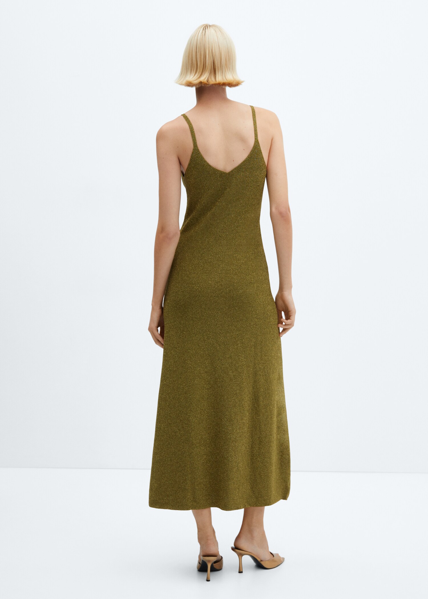 Long lurex dress - Reverse of the article
