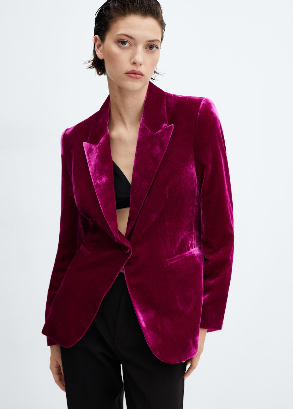 Veste velours femme best sale