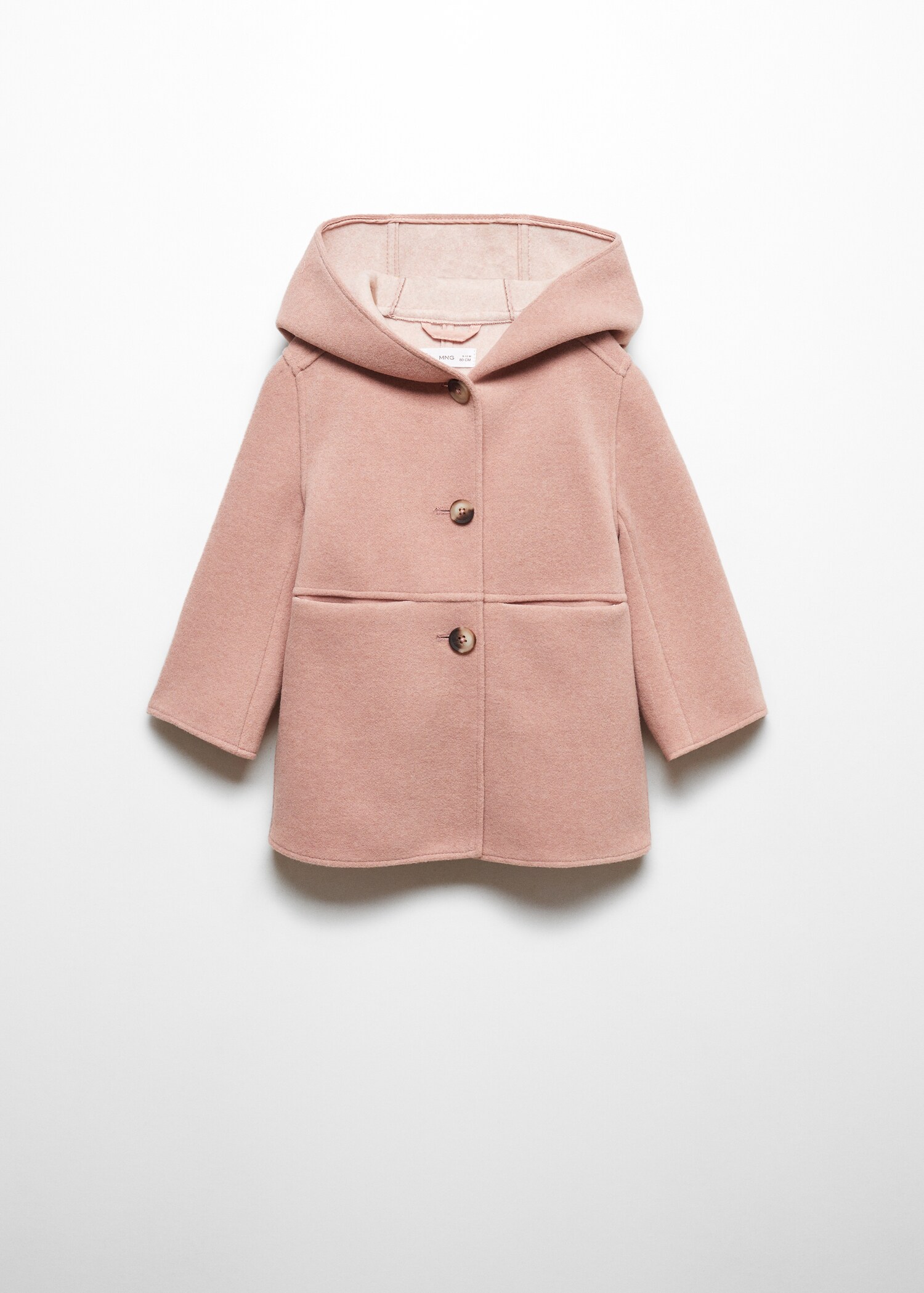 Hooded button coat - Article without model