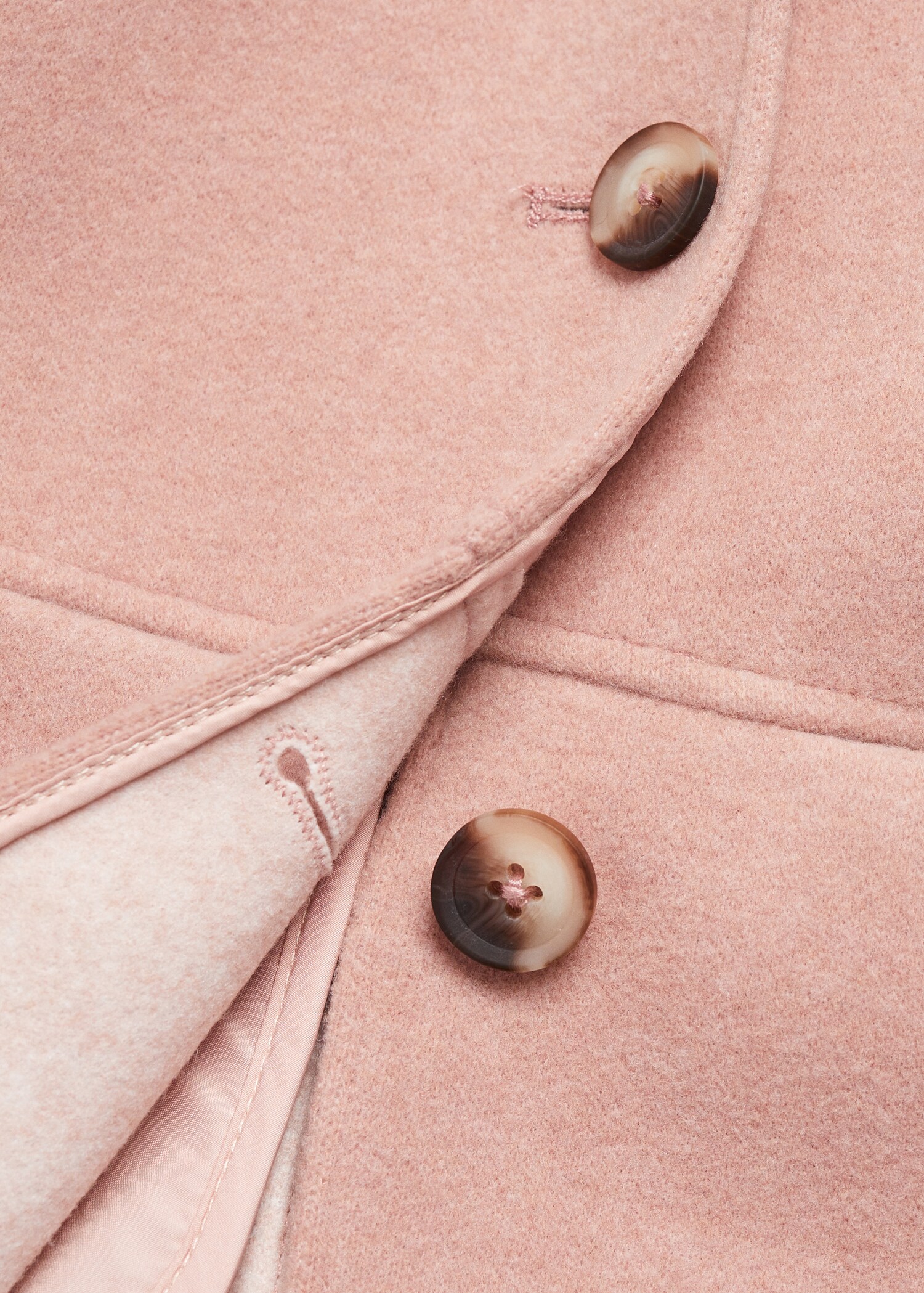 Hooded button coat - Details of the article 0