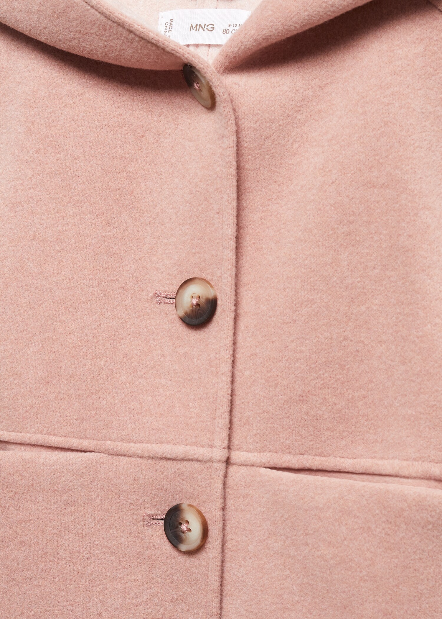 Hooded button coat - Details of the article 8