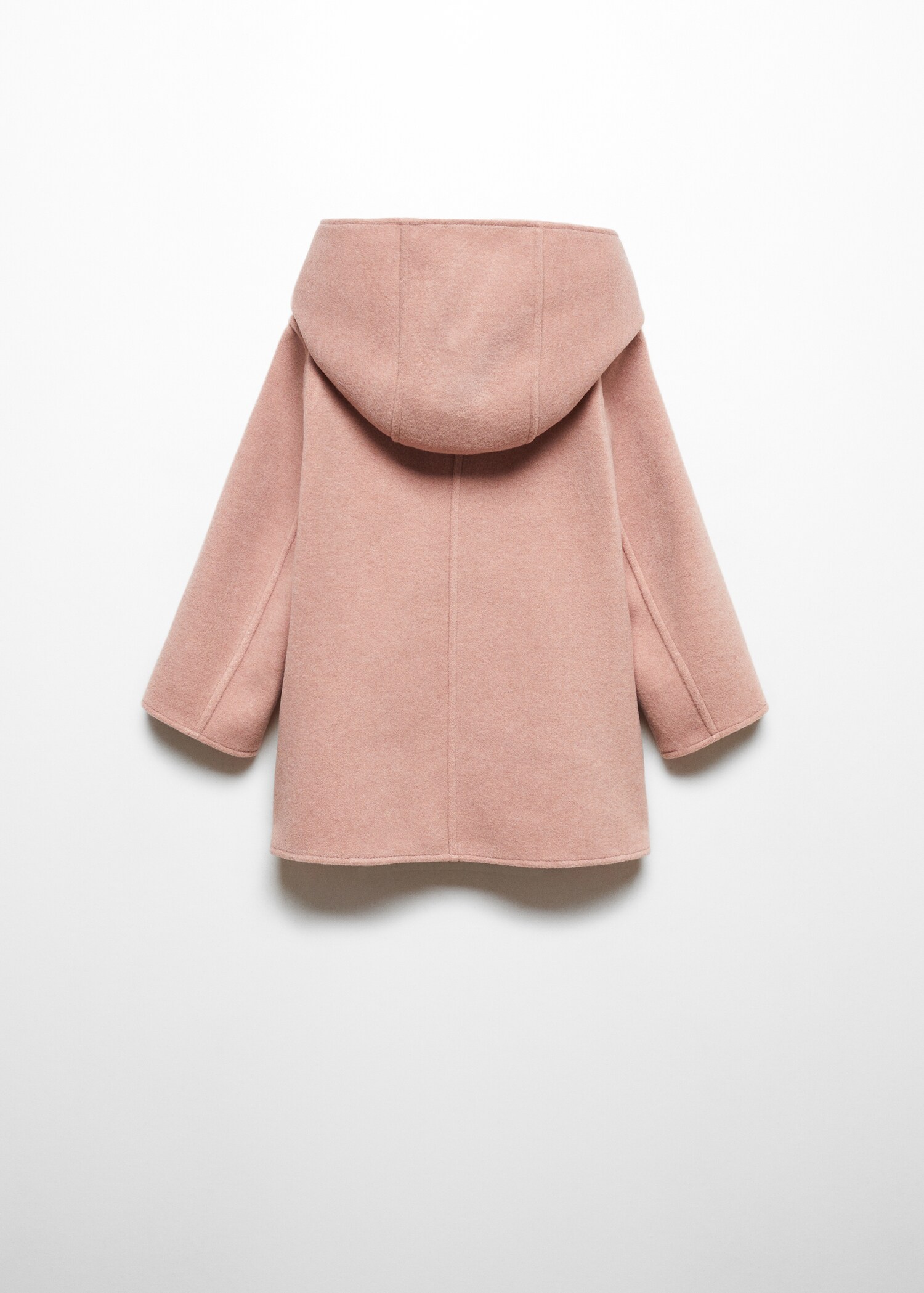 Hooded button coat - Reverse of the article