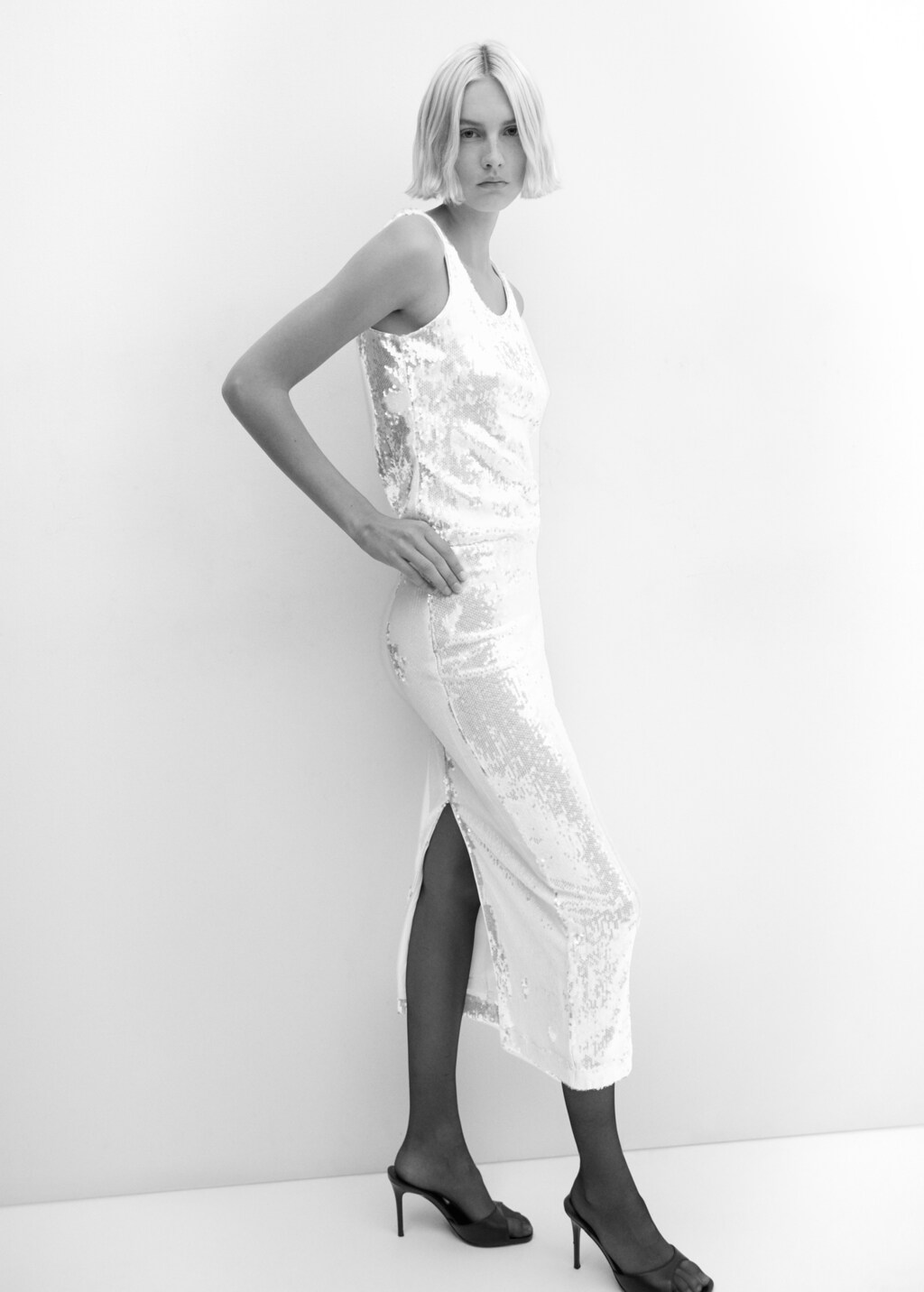 Sequin skirt - Women | MANGO OUTLET USA