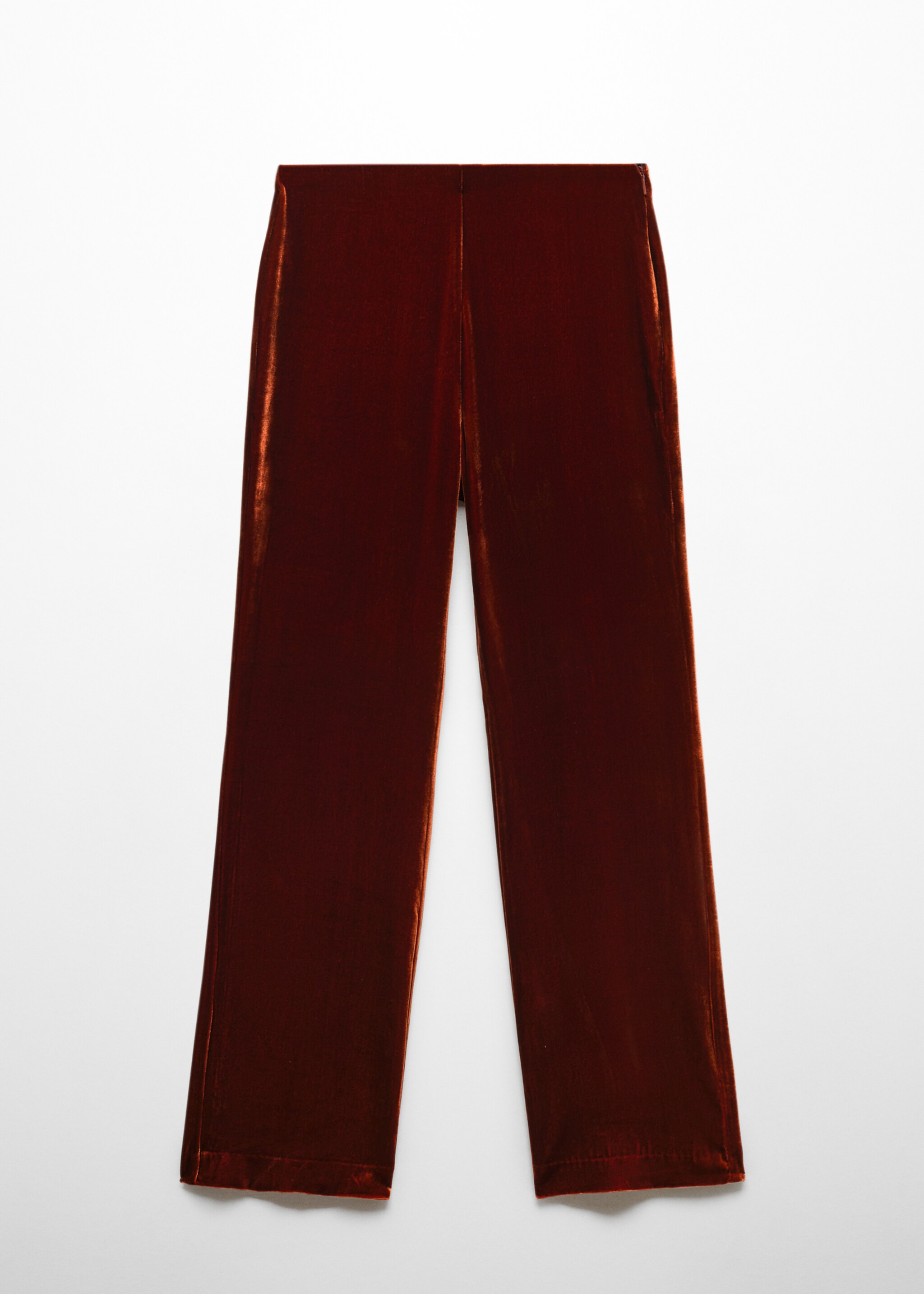 Velvet suit trousers - Article without model, Burnt Orange. Ref: 57099102-00.