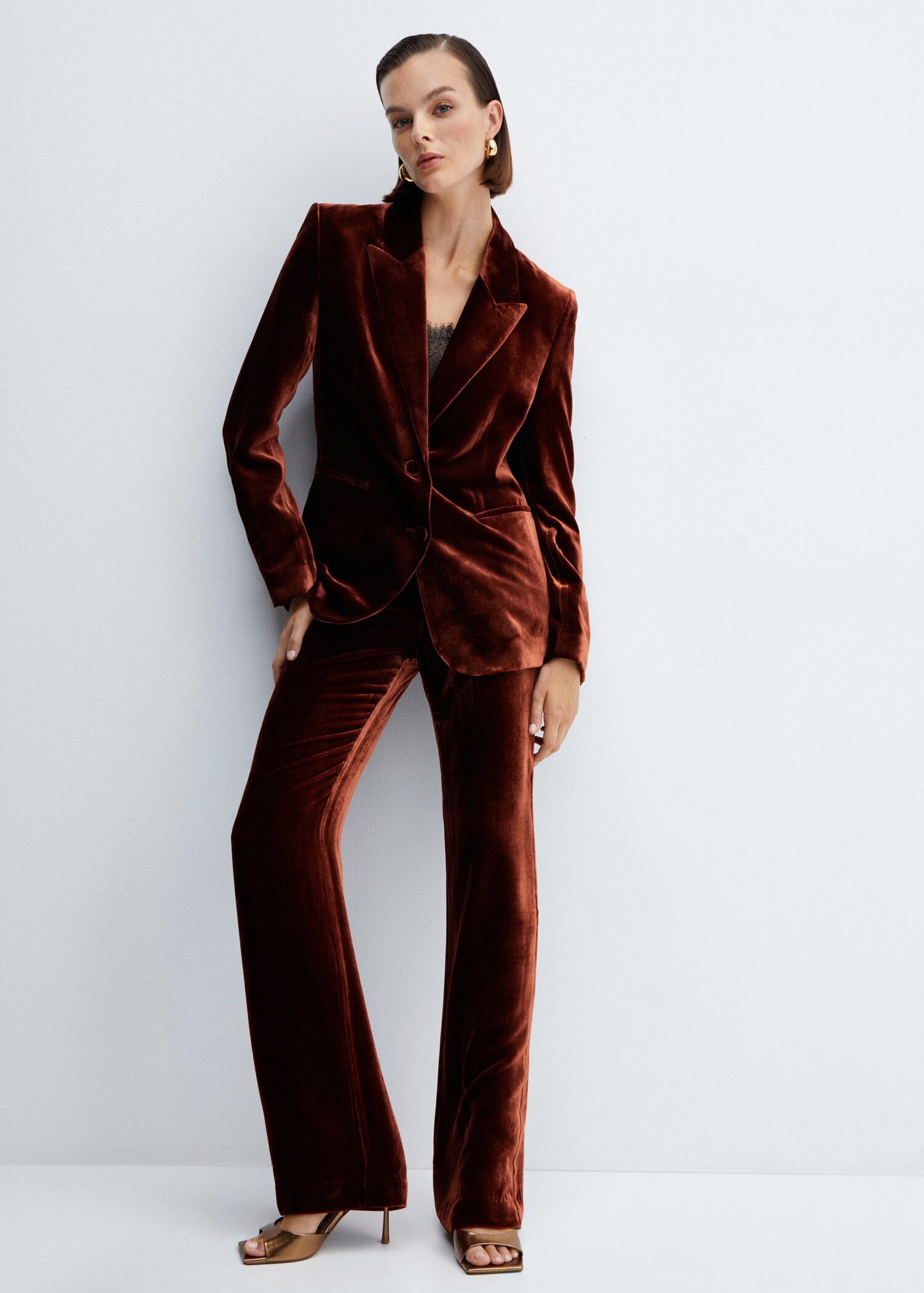 Velvet suit trousers - Details of the article 2