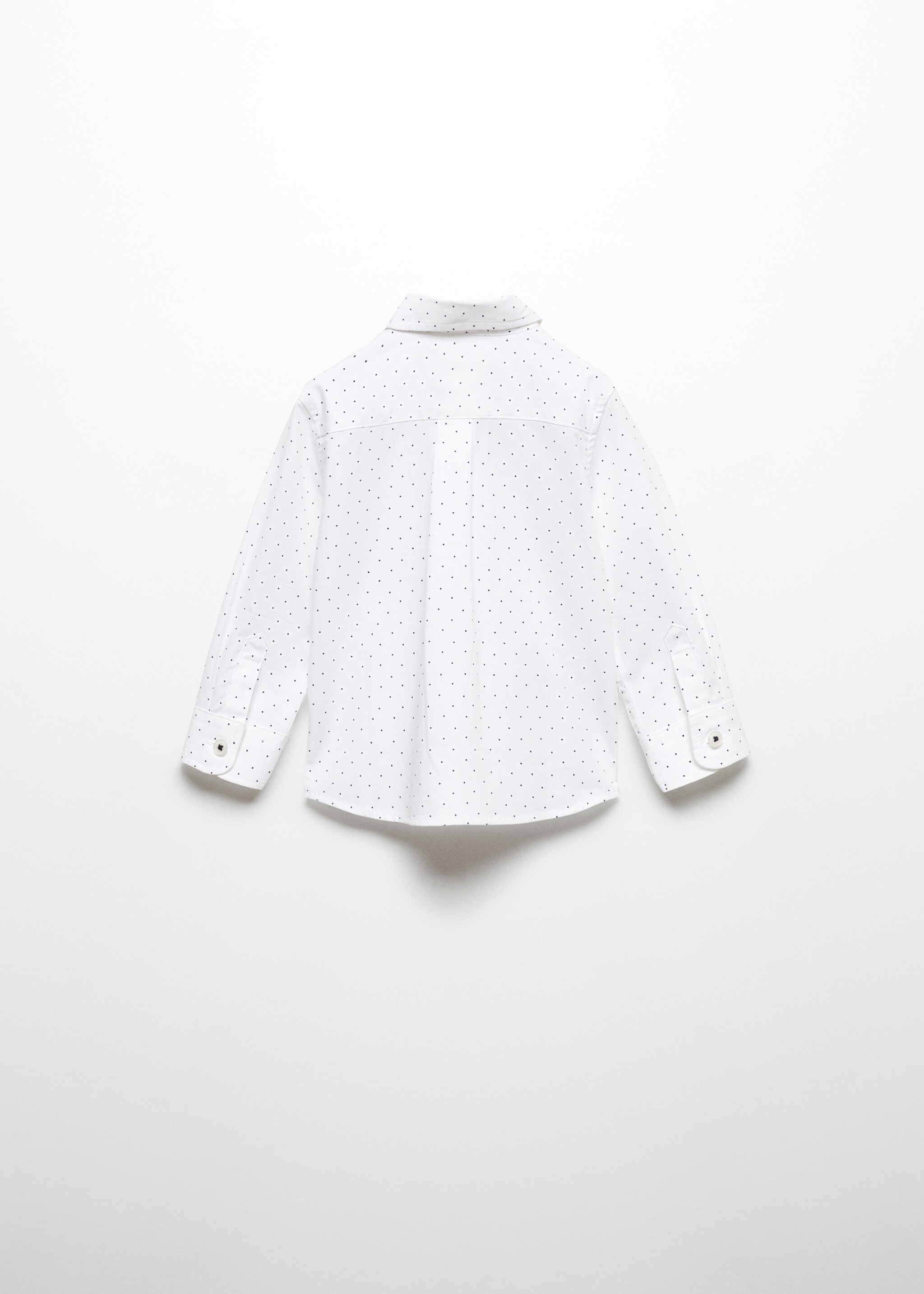 Regular-fit printed cotton shirt - Reverse of the article