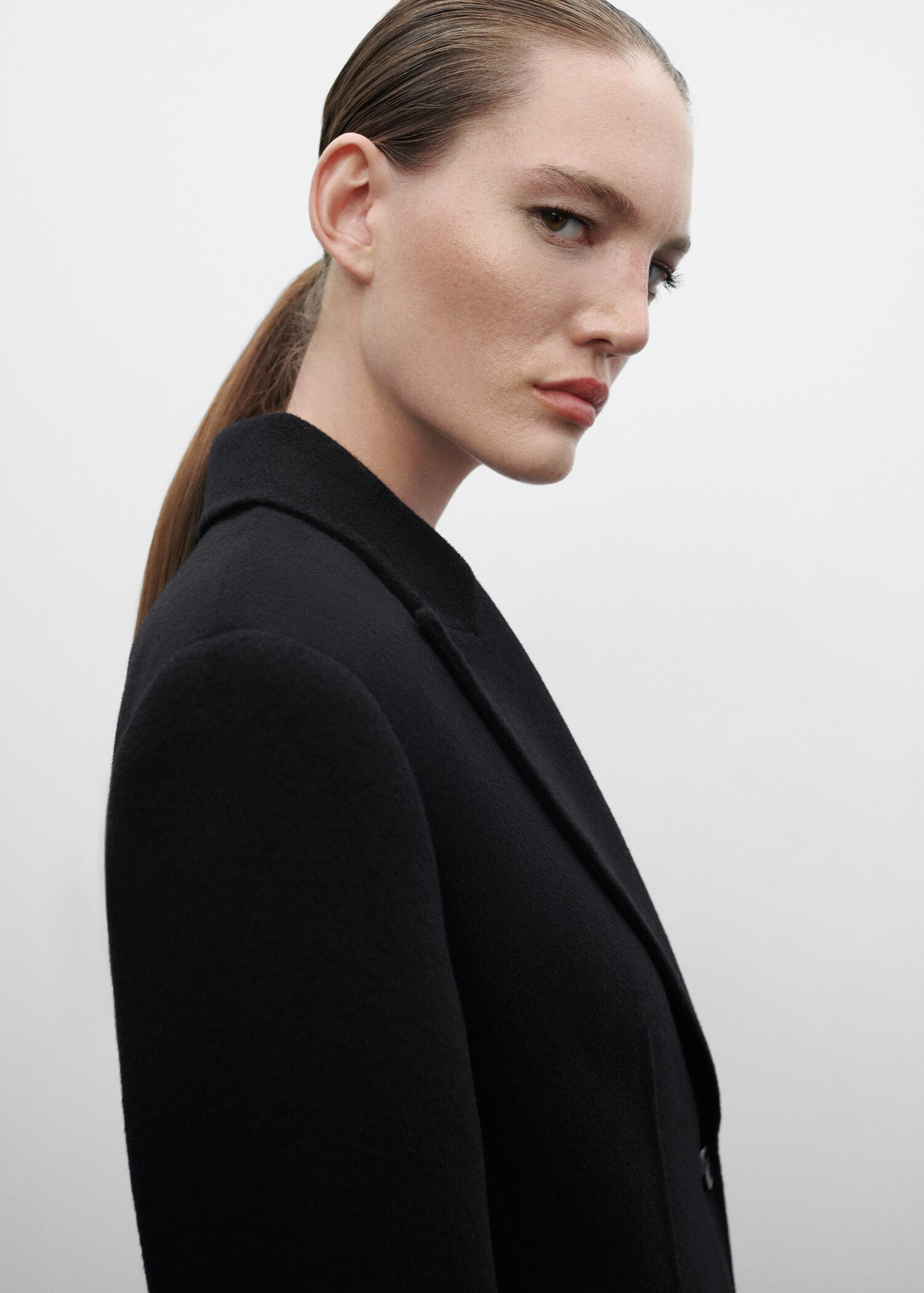 Structured cashmere wool coat - Details of the article 1