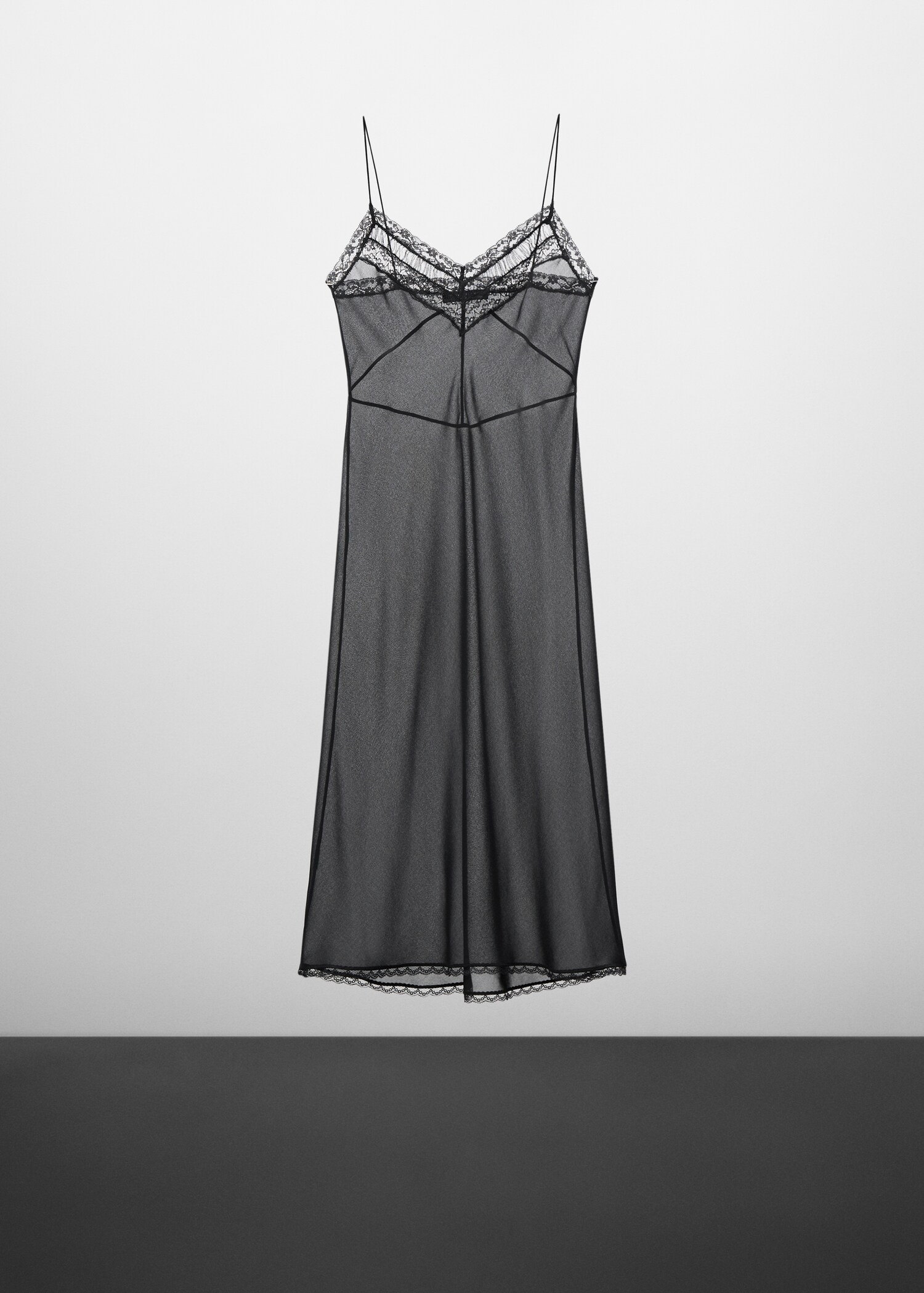 Semi-transparent lingerie dress - Article without model