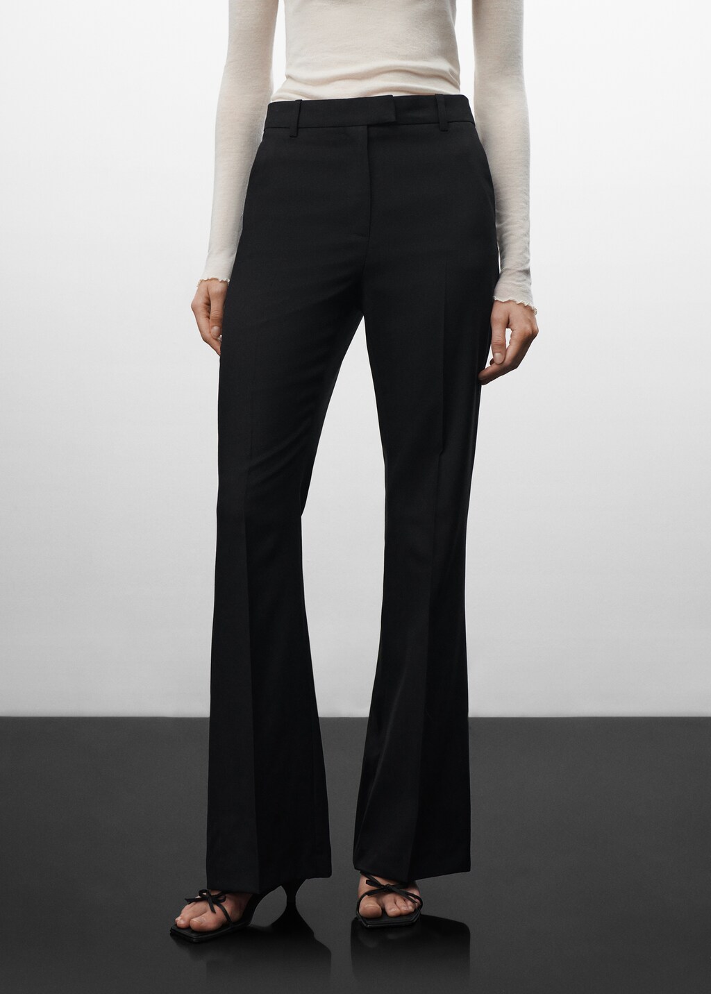 100% virgin wool suit trousers - Women | MANGO OUTLET USA 100% virgin wool suit trousers - Women | MANGO OUTLET USA