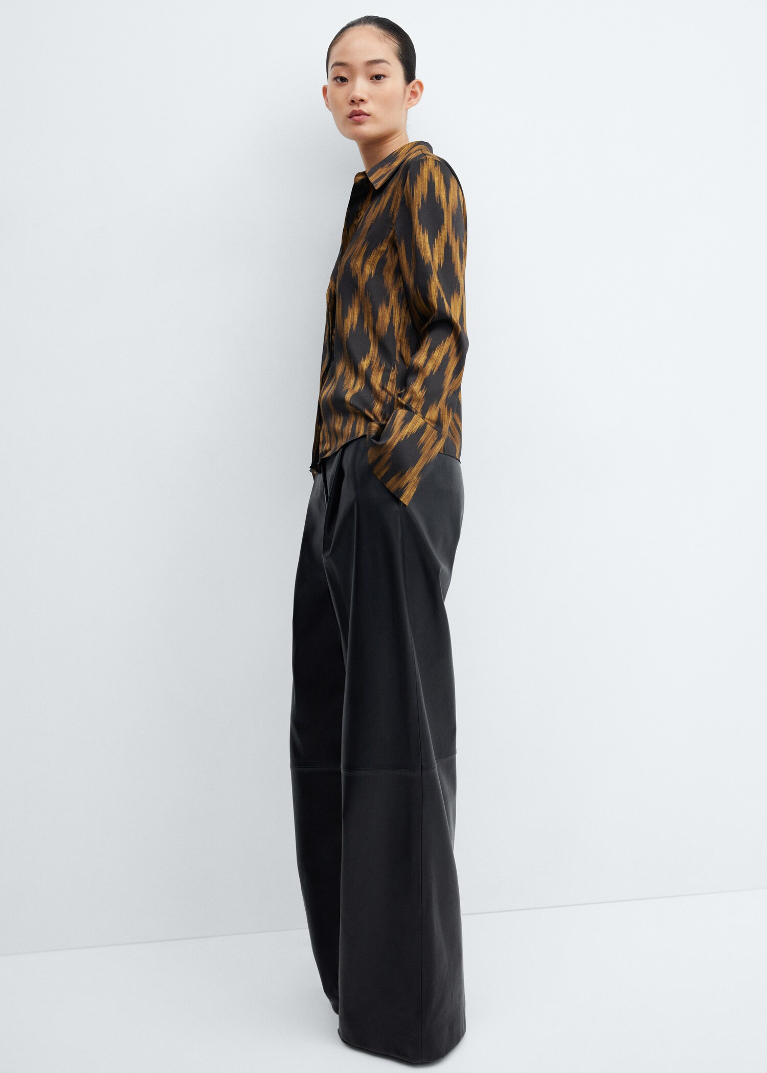 Bedrukte satijnen blouse - Detail van het artikel 2
