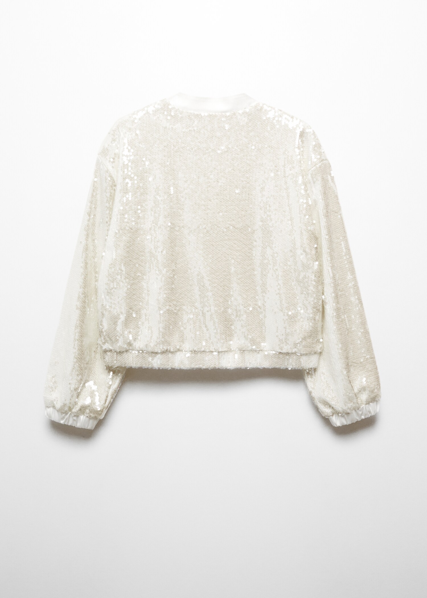 Sequined bomber - Reverse of the article