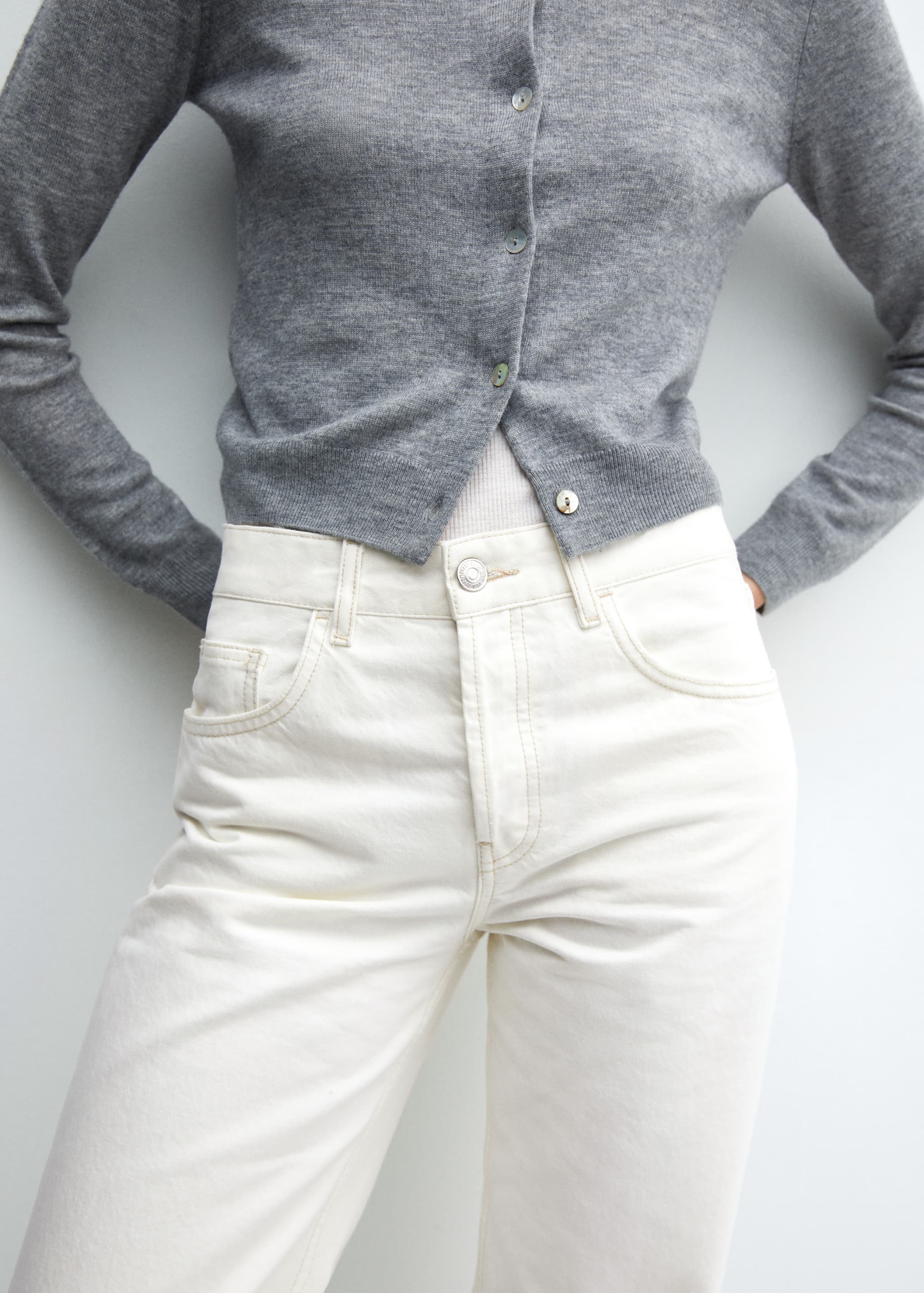 Gerade Jeans mit mittlerem Bund - Detail des Artikels 6