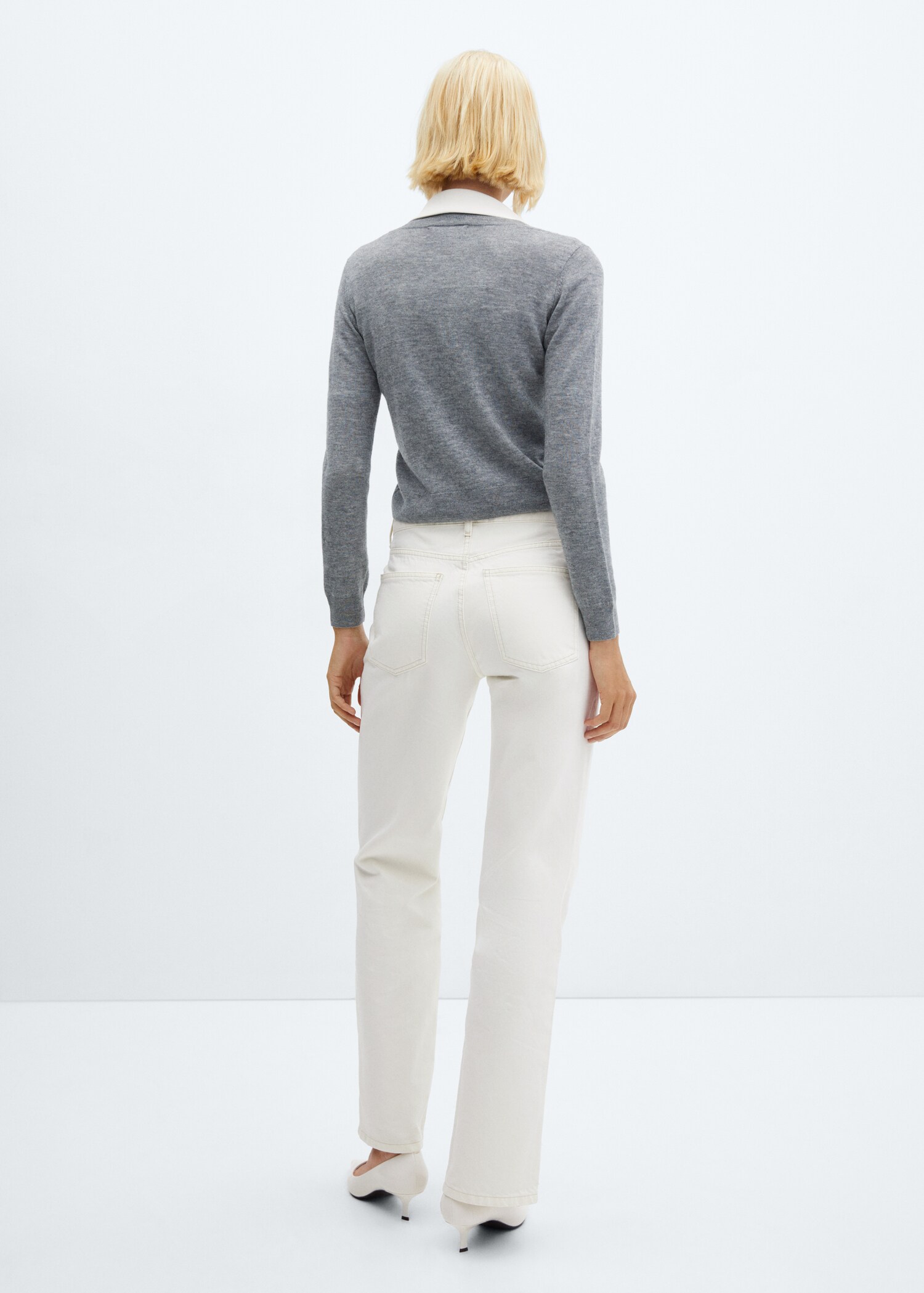 Raka jeans medium midja - Artikelns baksida
