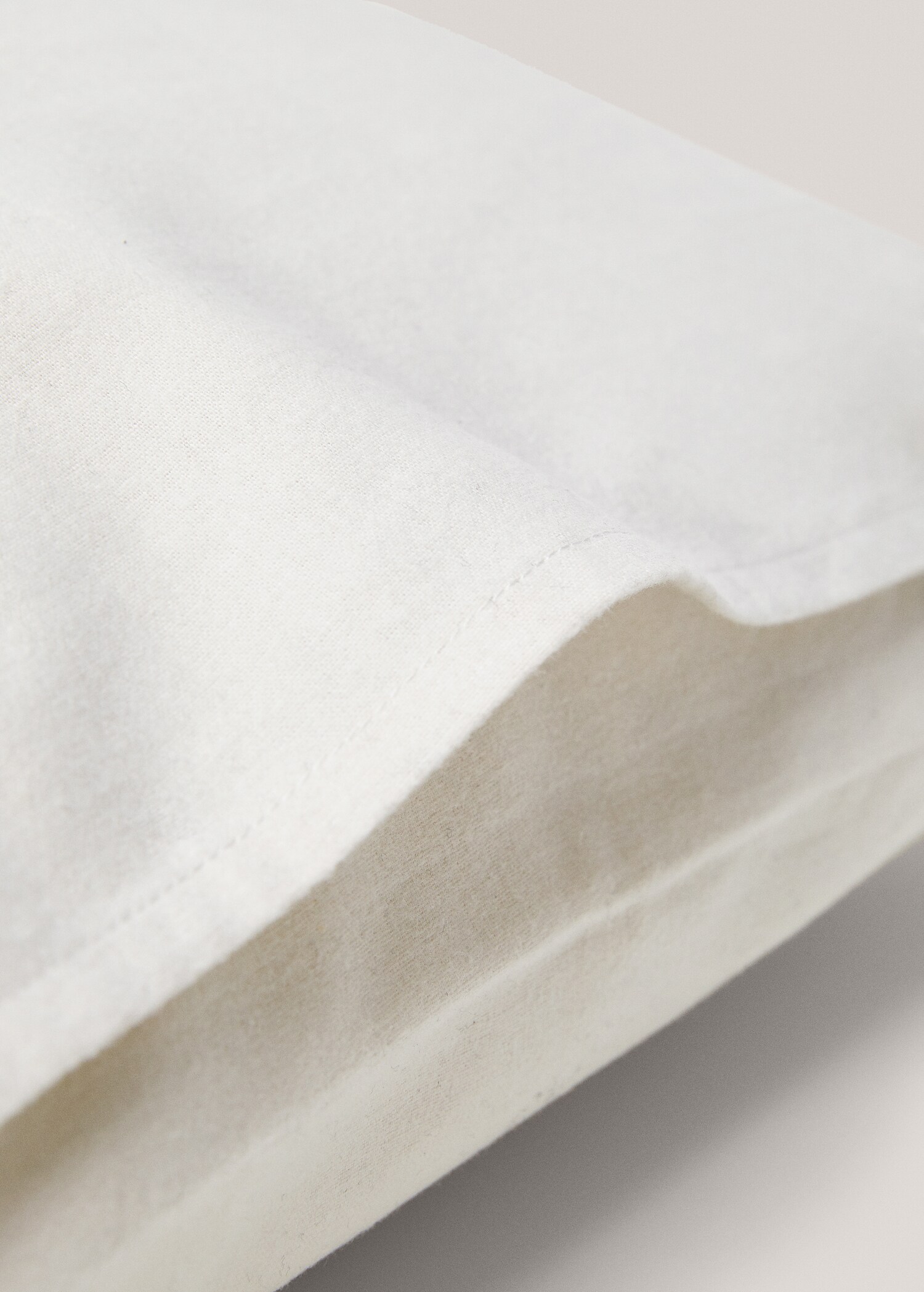 Plain flannel pillow case 60x60cm (Pack of 2) - Details of the article 2