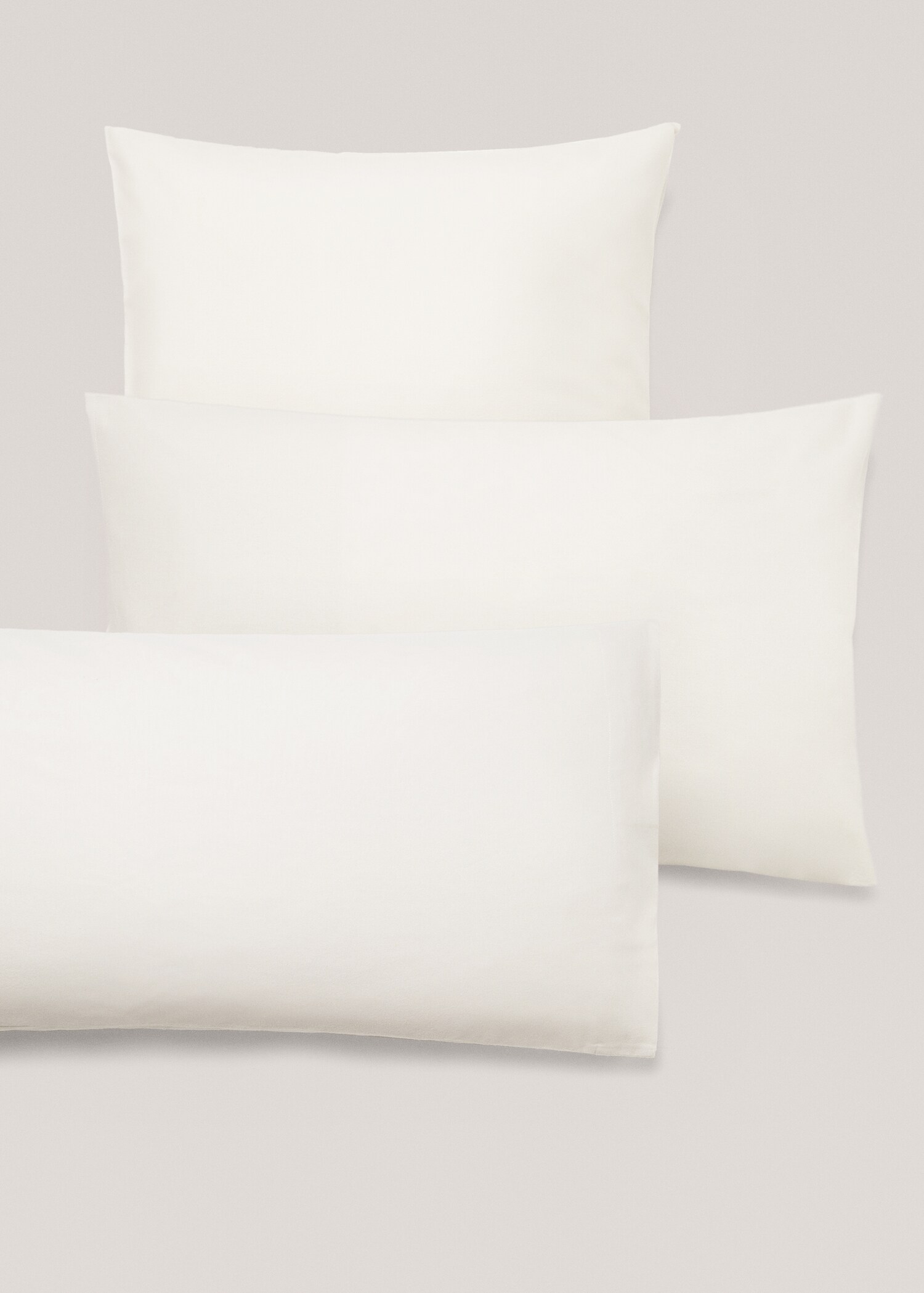 Plain flannel pillow case 60x60cm (Pack of 2) - Details of the article 4