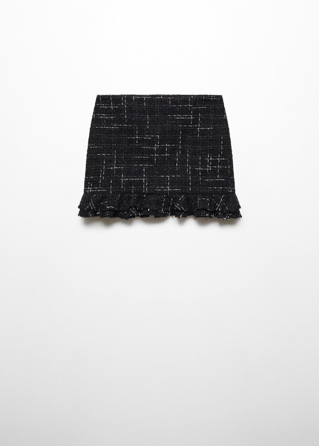 Ruffled tweed skirt Women MANGO OUTLET USA