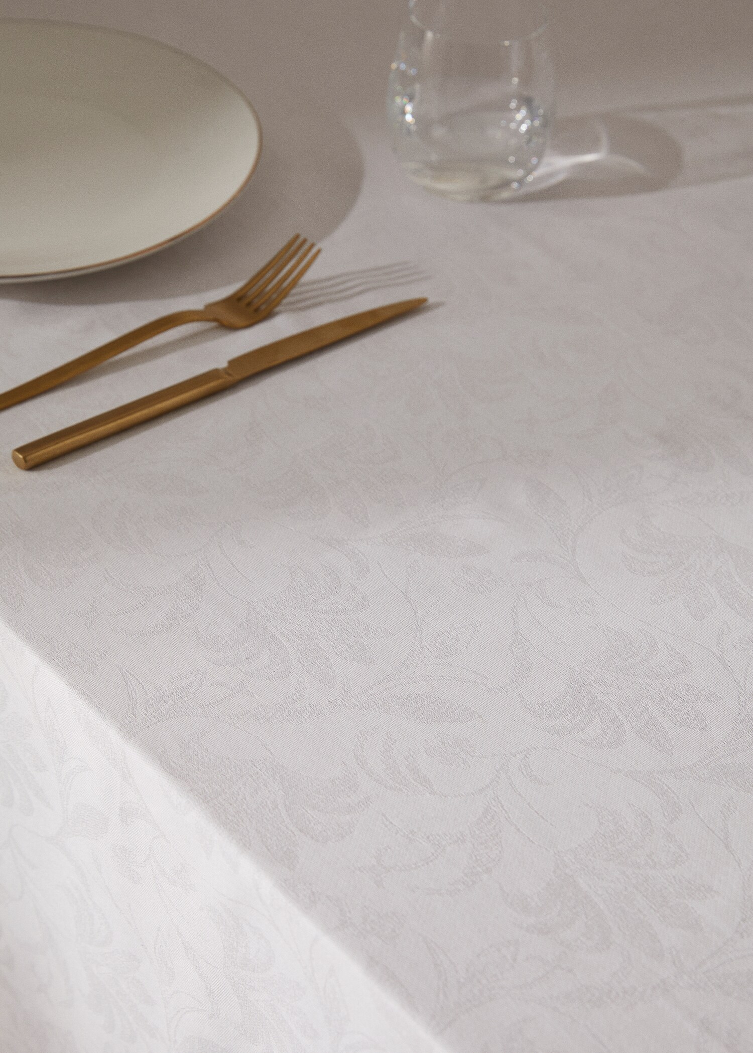 Nappe coton fleur jacquard 170x170 cm - Détail de l'article 7