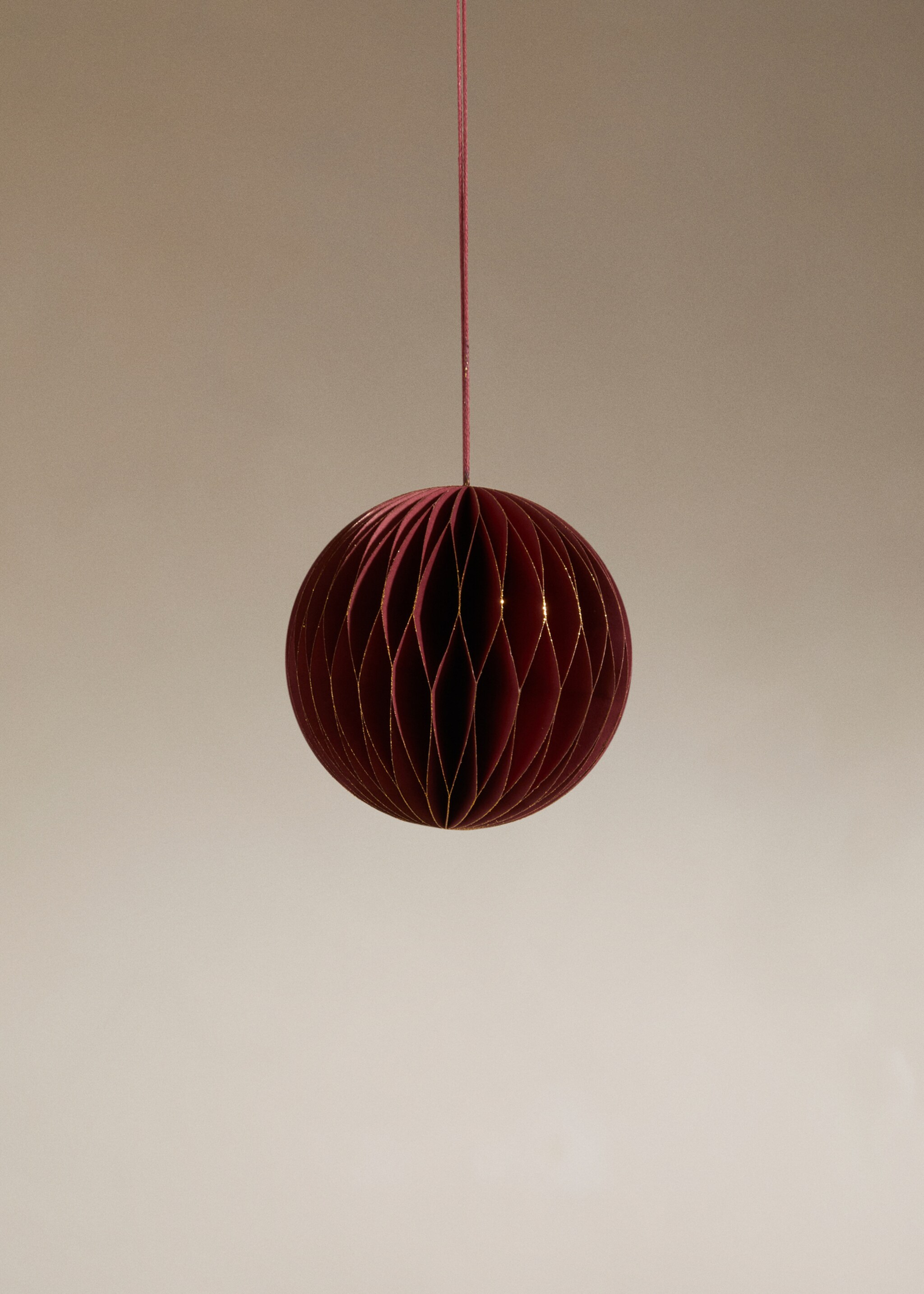 Christmas ball ornament - Details of the article 6, Maroon. Ref: 57109029-00.