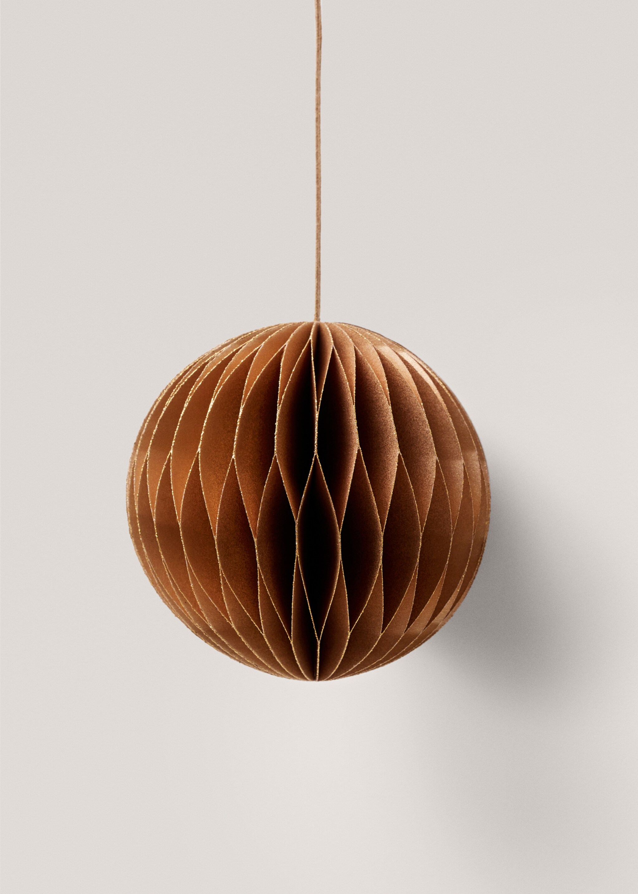 Christmas ball ornament - Details of the article 1, Gold. Ref: 57109029-00.
