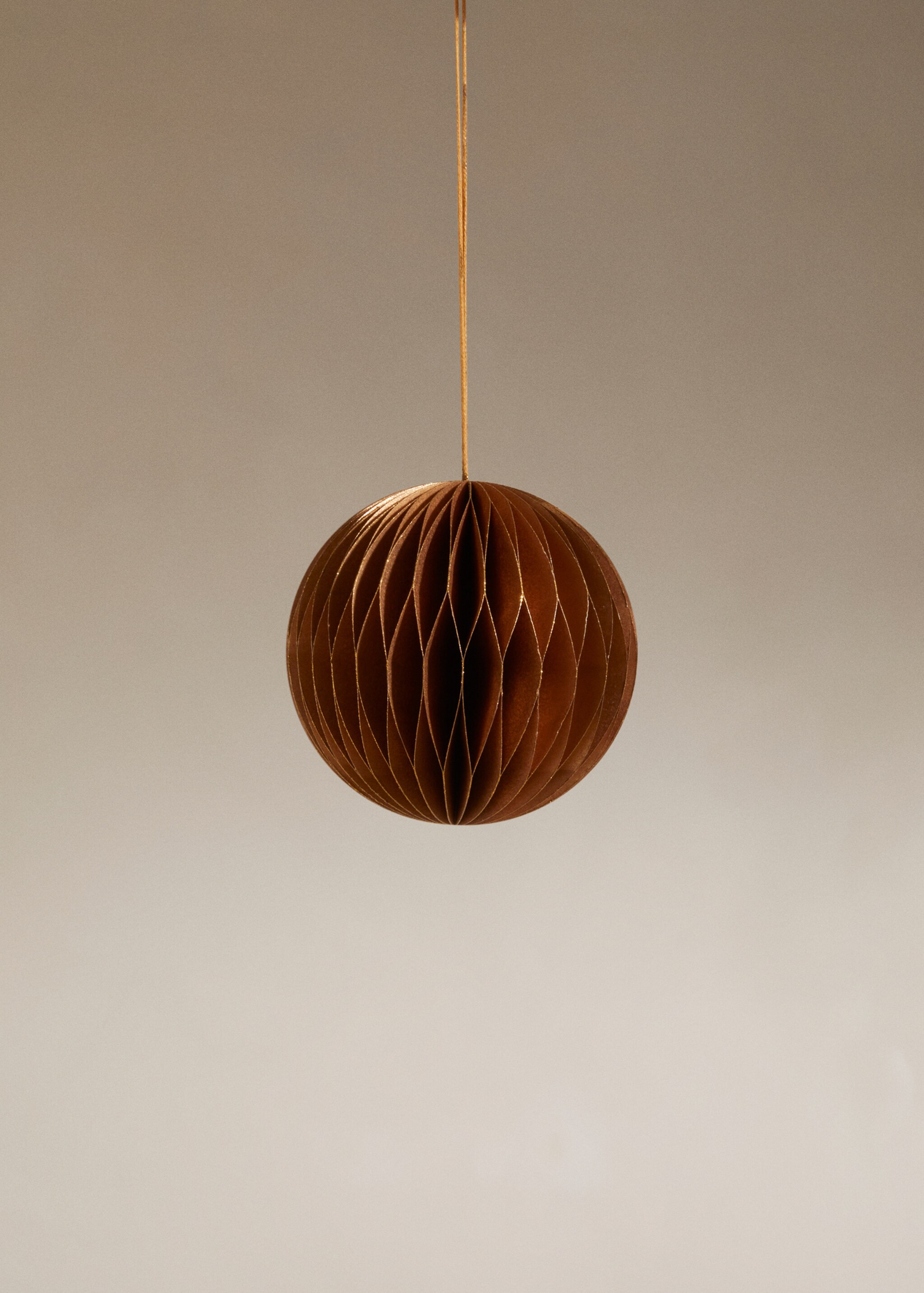 Christmas ball ornament - Details of the article 6, Gold. Ref: 57109029-00.