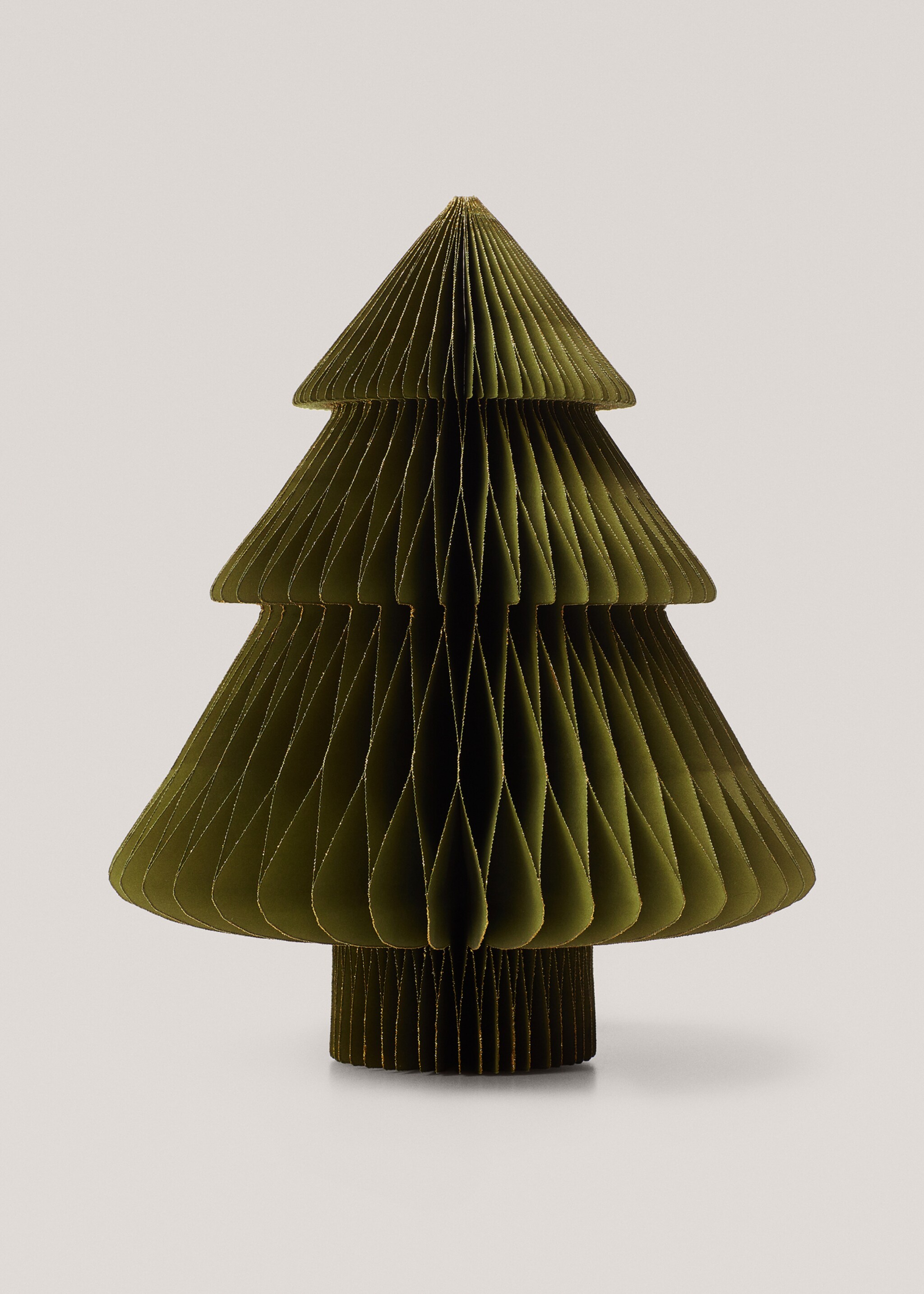 Christmas tree-shaped ornament 32cm - Article without model, Green. Ref: 57119031-00.