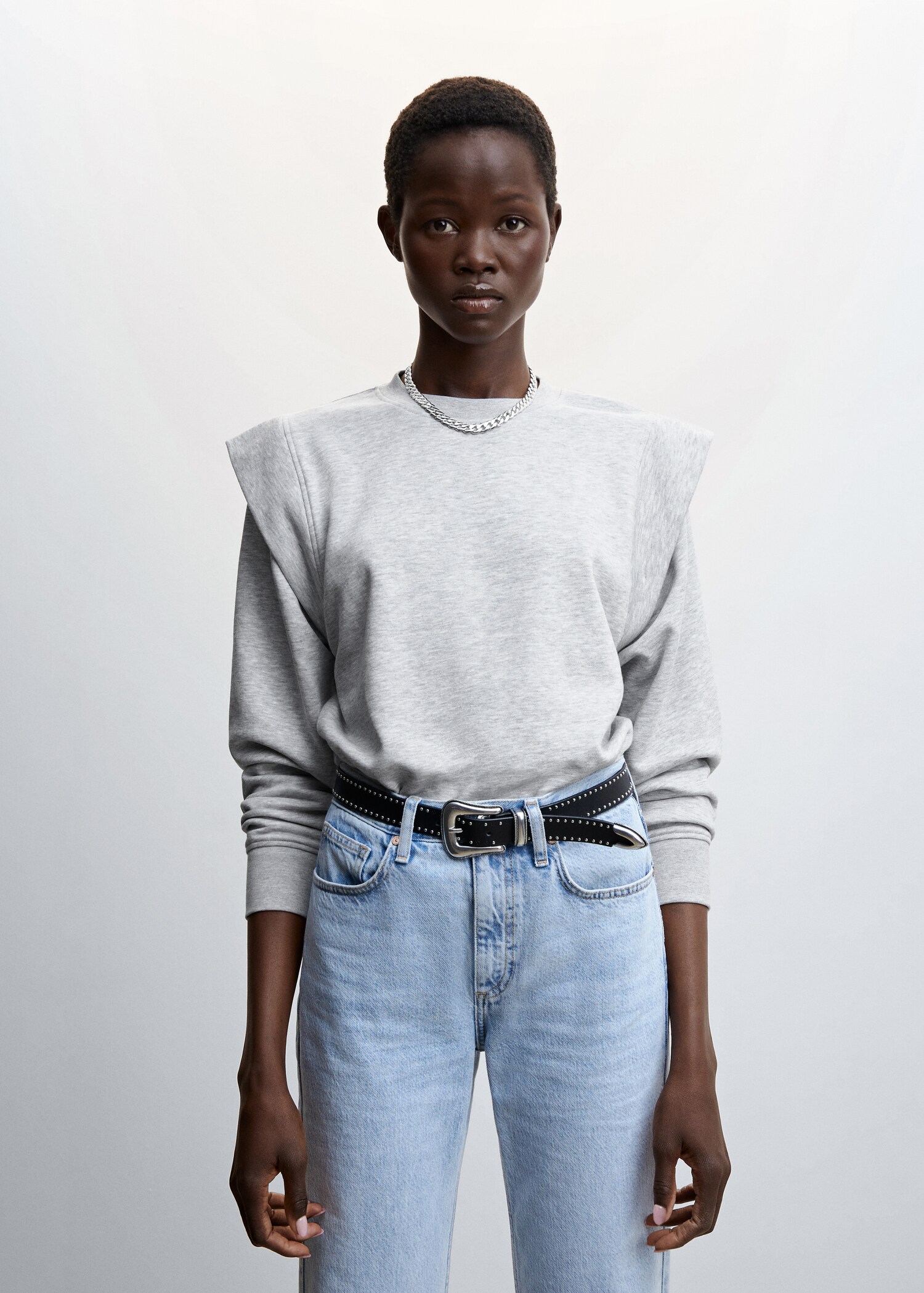 Quilted panels sweater - Medium plane