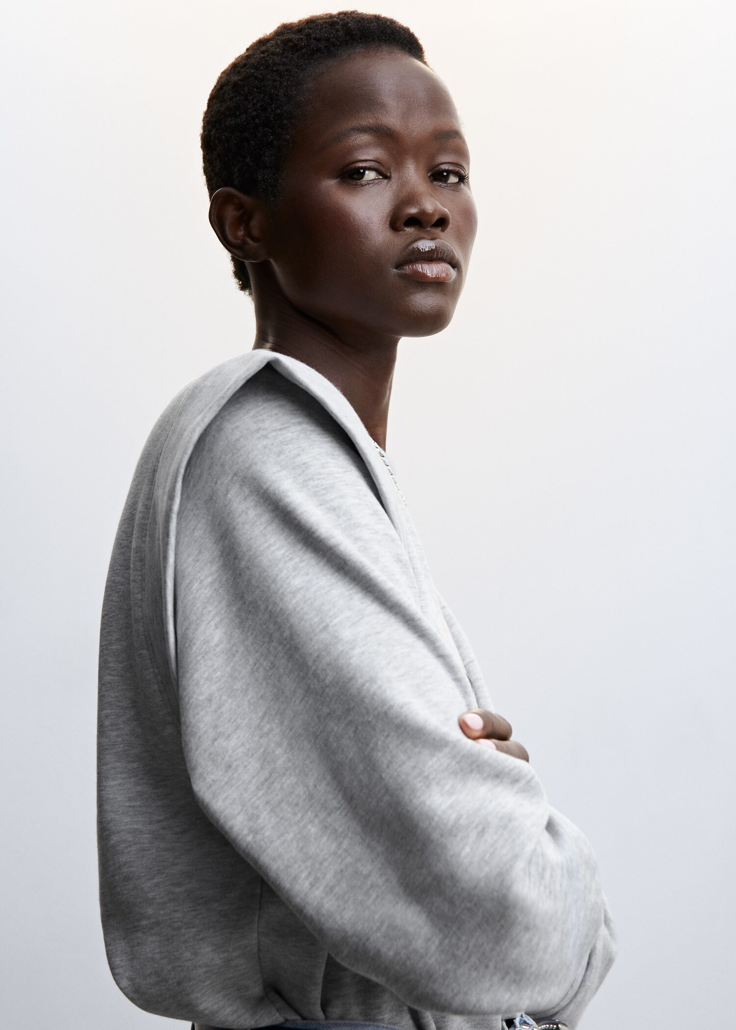 Quilted panels sweater - Details of the article 1