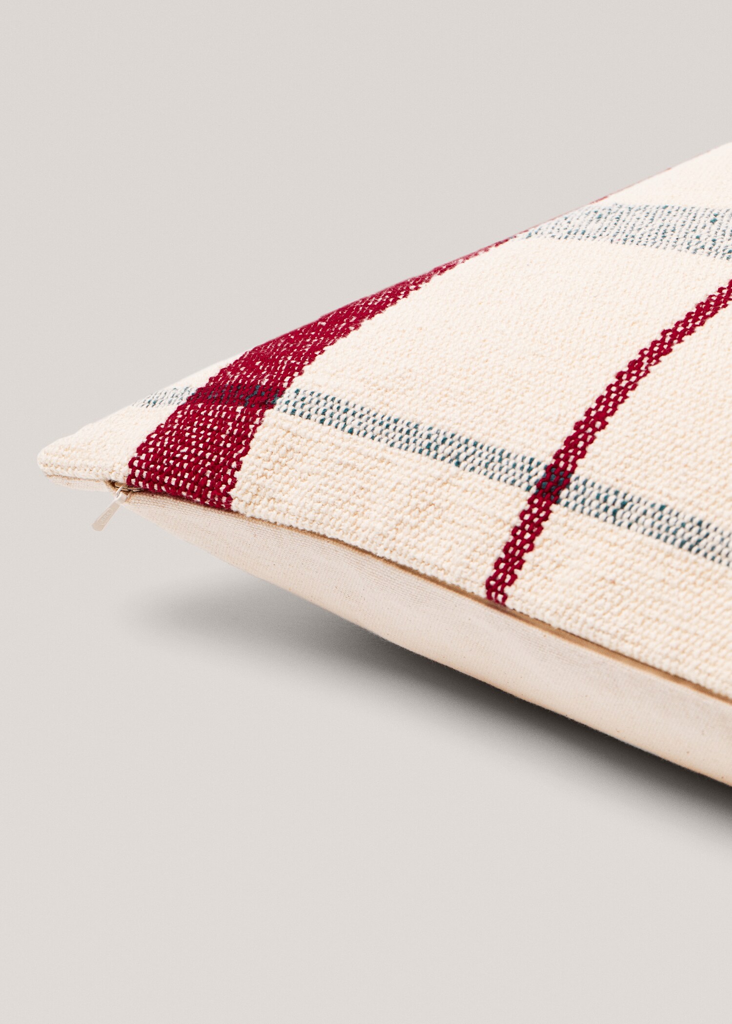 Housse de coussin 100 % coton carreaux 45x45 cm - Détail de l'article 4