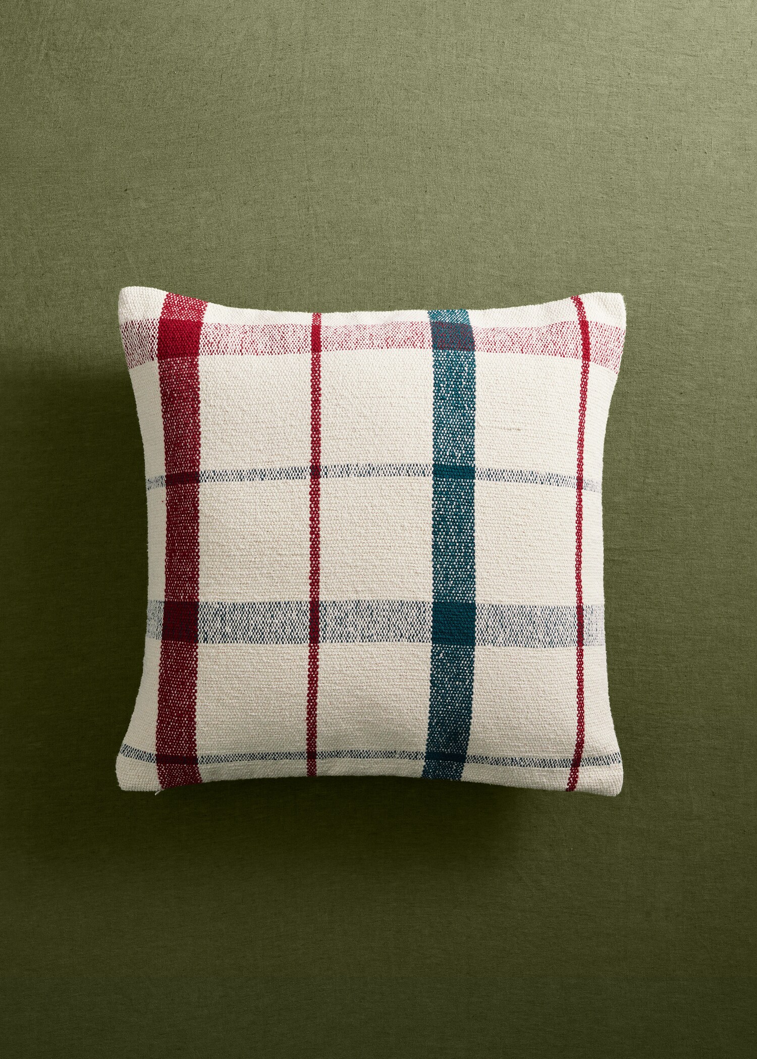 Housse de coussin 100 % coton carreaux 45x45 cm - Détail de l'article 7