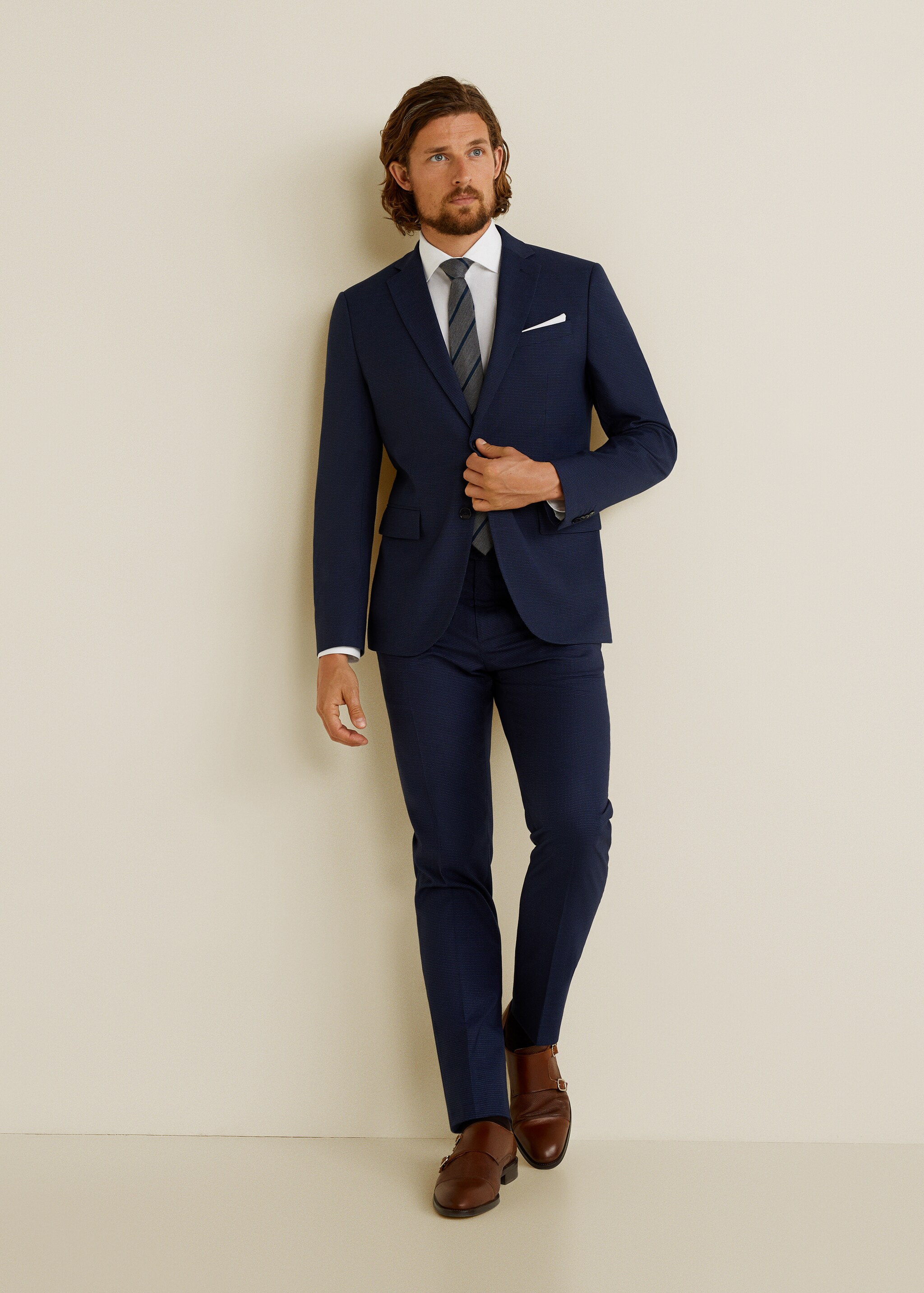 Camisa Tailored slim fit algodón stretch - Plano general