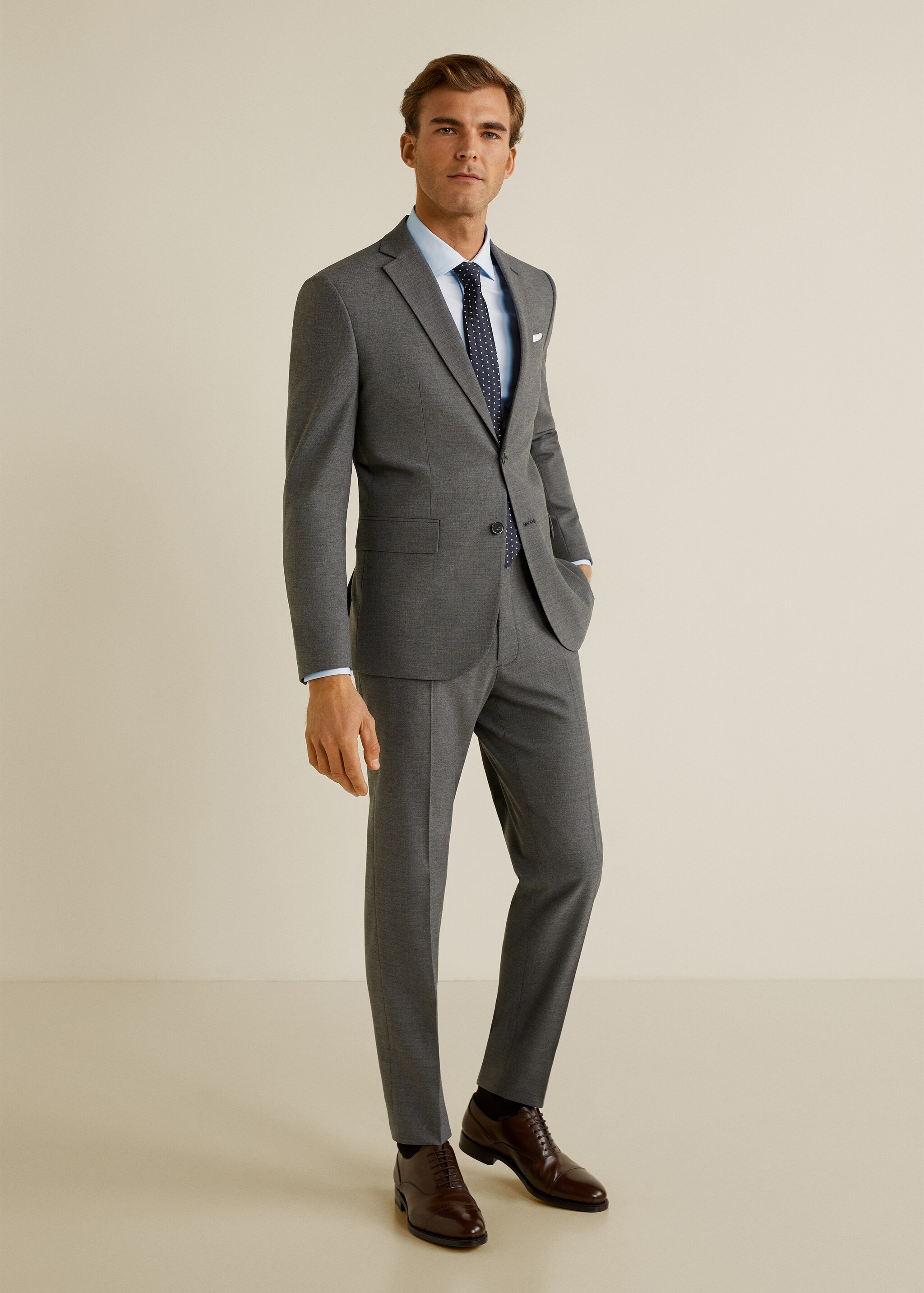 Camisa Tailored slim fit algodón stretch - Plano general