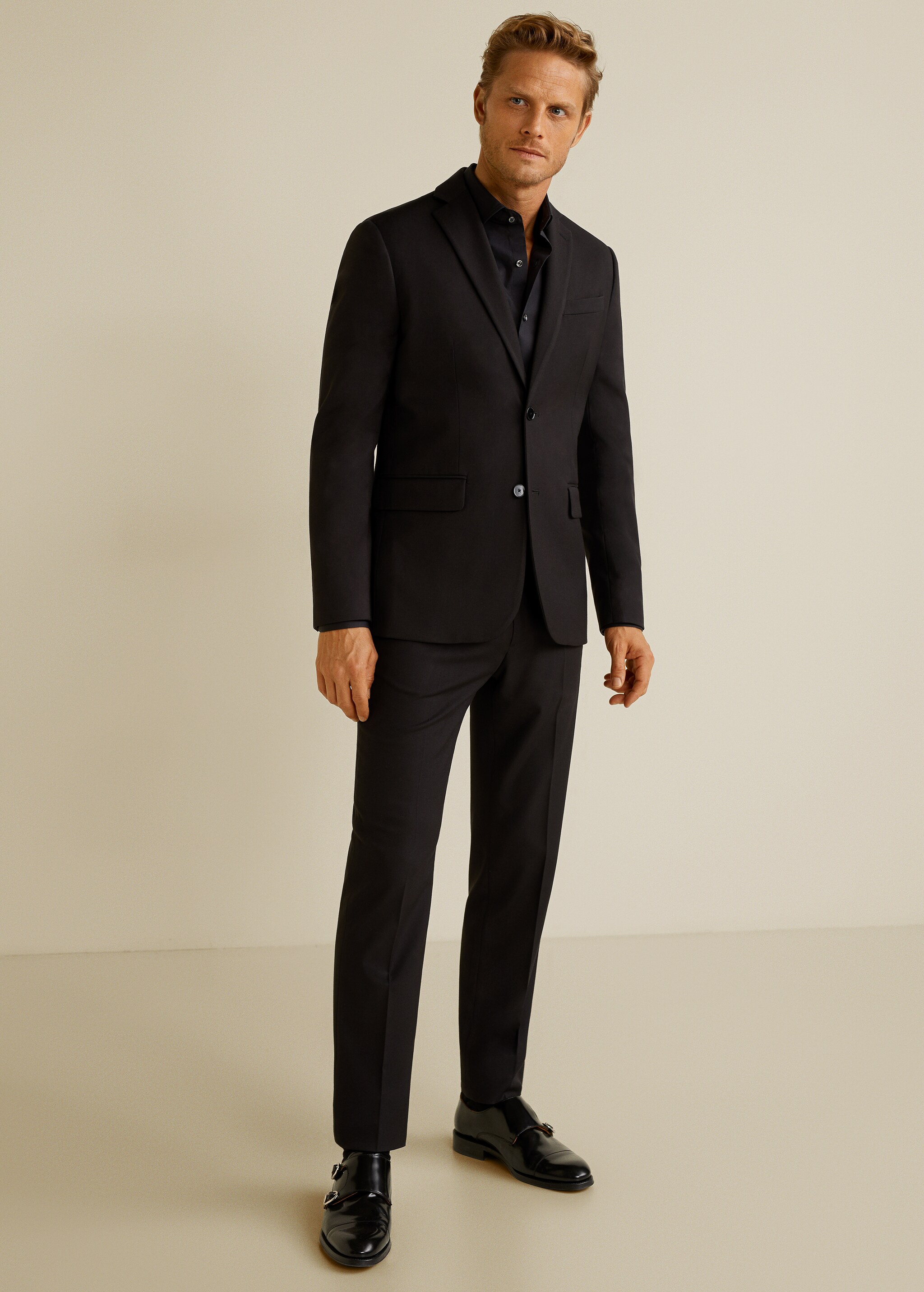Camisa Tailored slim fit algodón stretch - Plano general