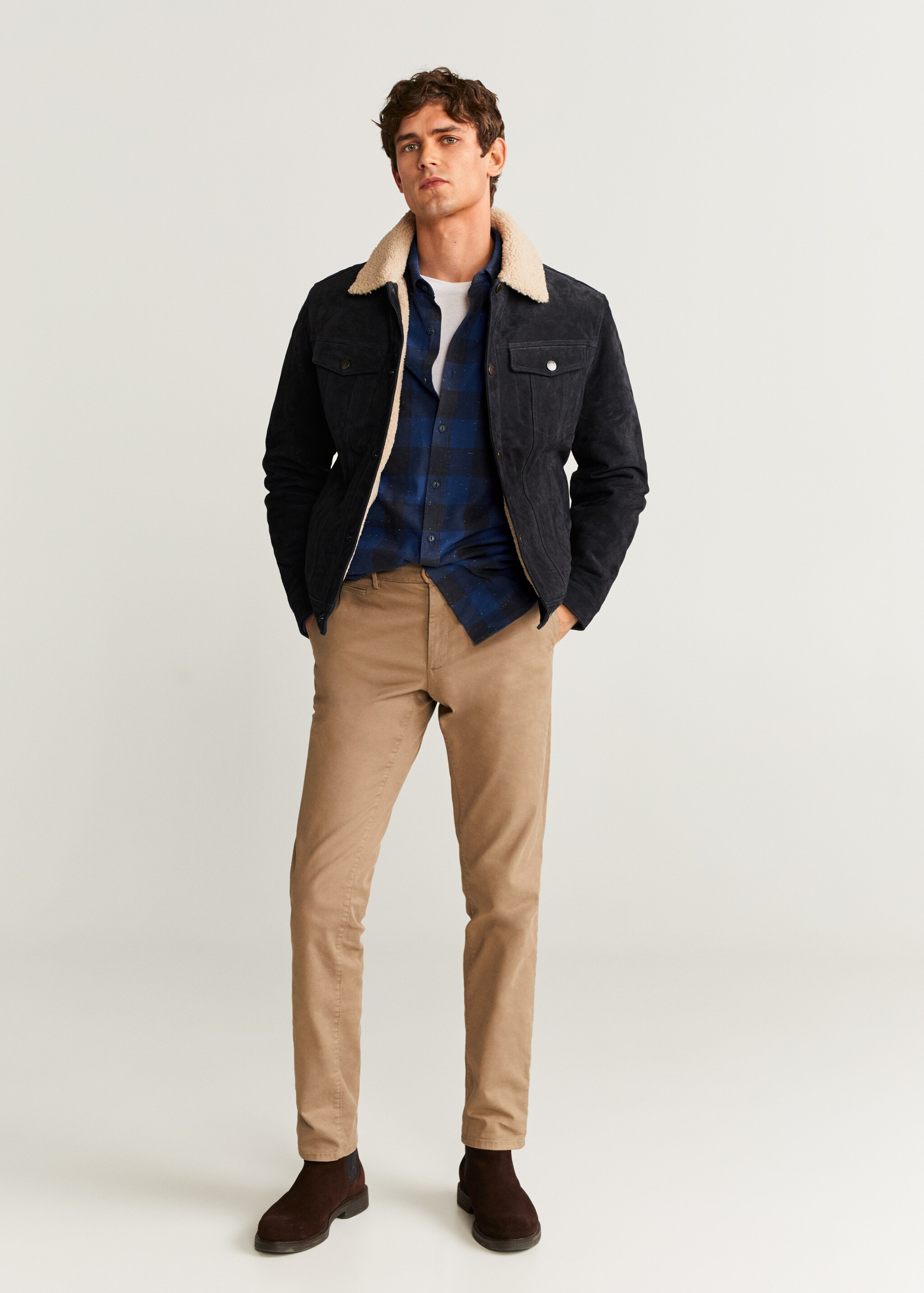 Camisa regular fit cuadros neps - Plano general