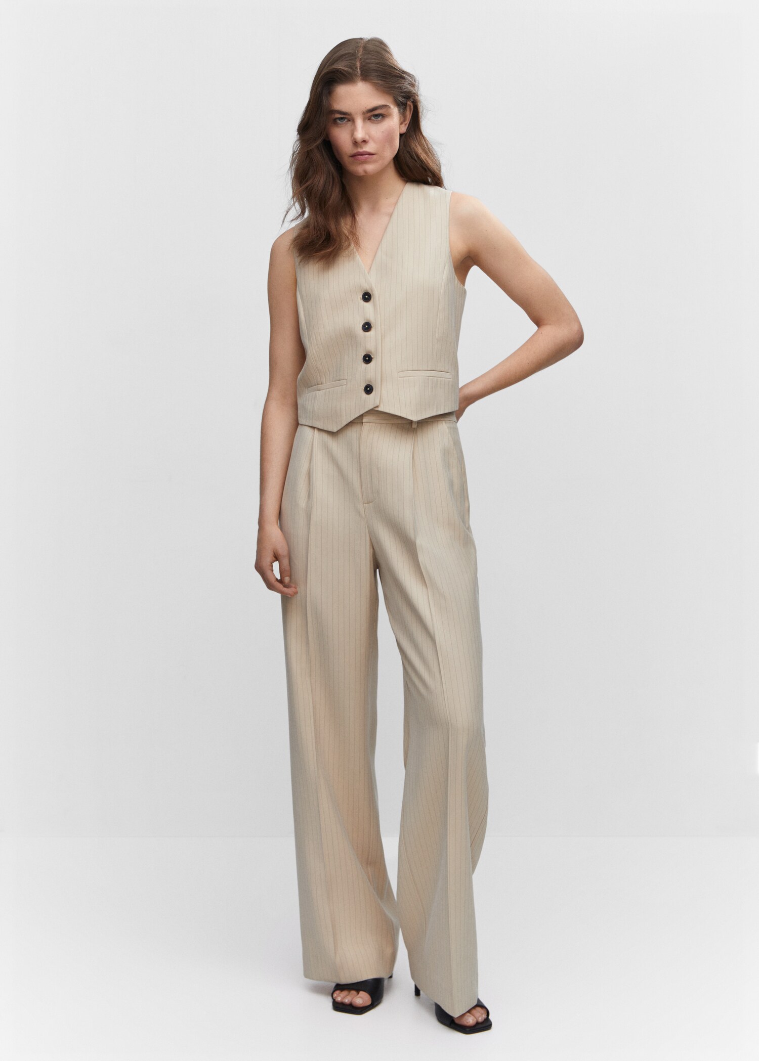 Chalk-stripe trousers - General plane