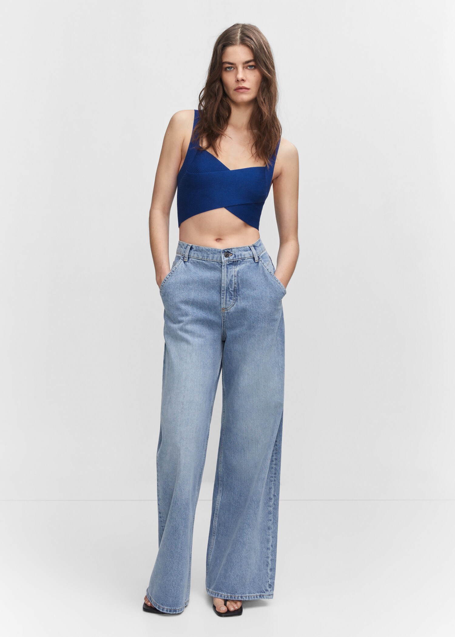 Knitted wrap top - General plane