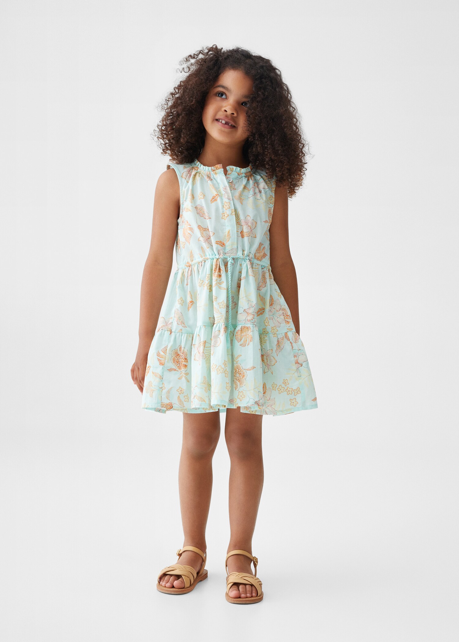Flowers cotton dress - General plane