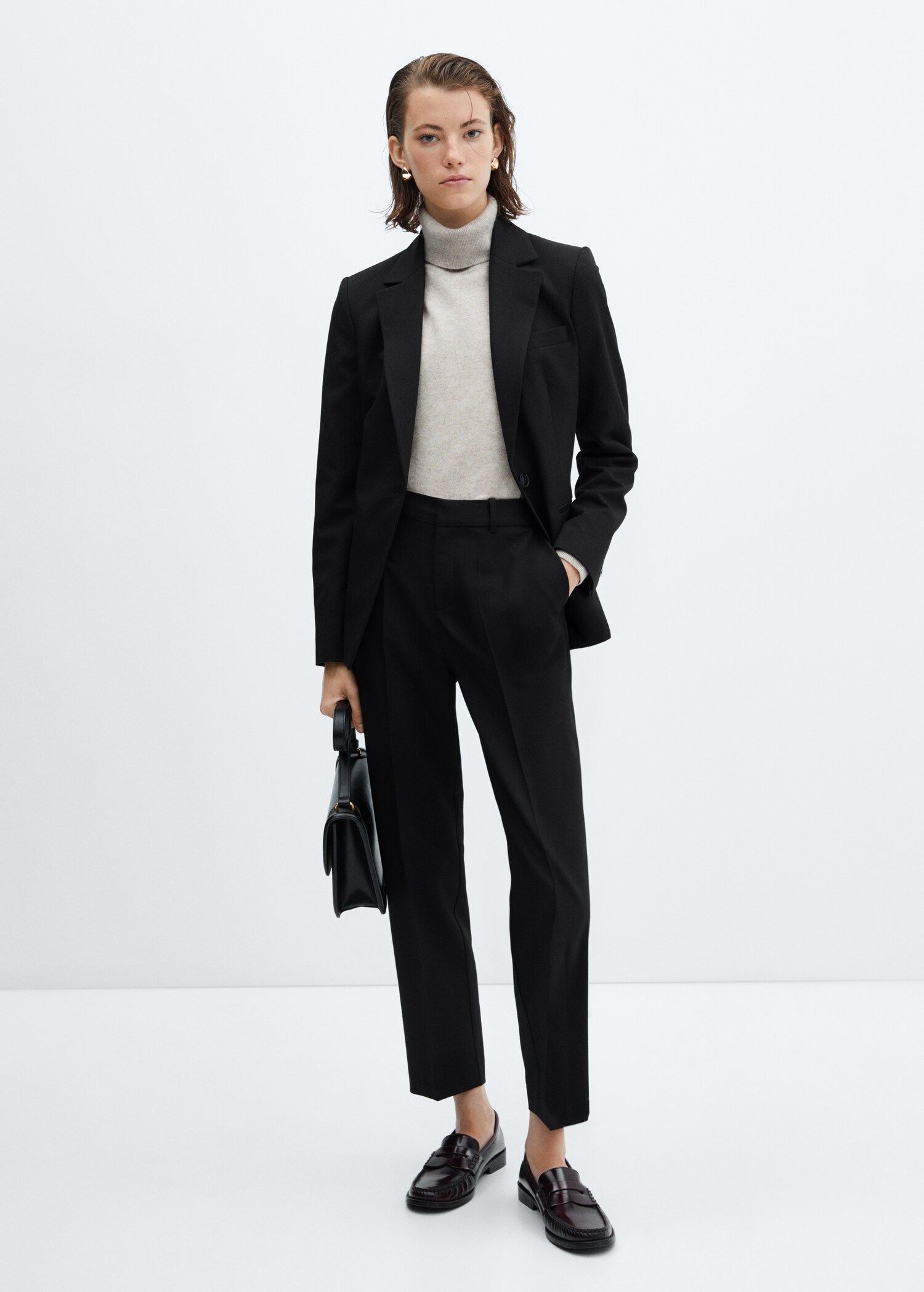 Pantalón recto traje - Plano general