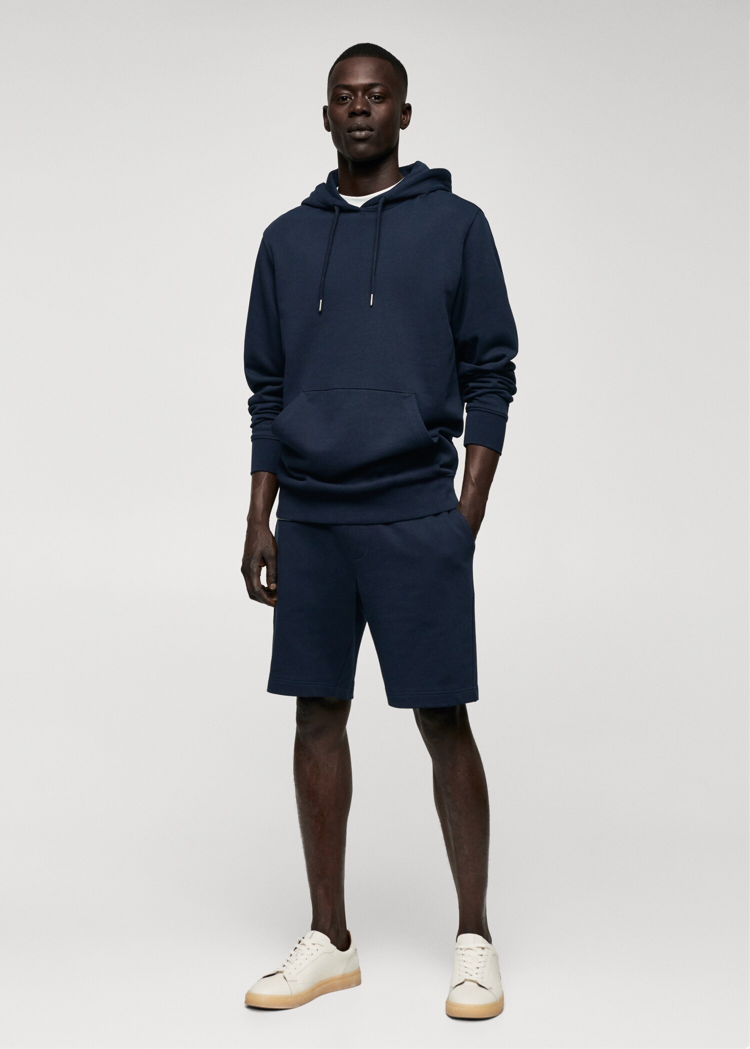 Jogger cotton Bermuda shorts - General plane